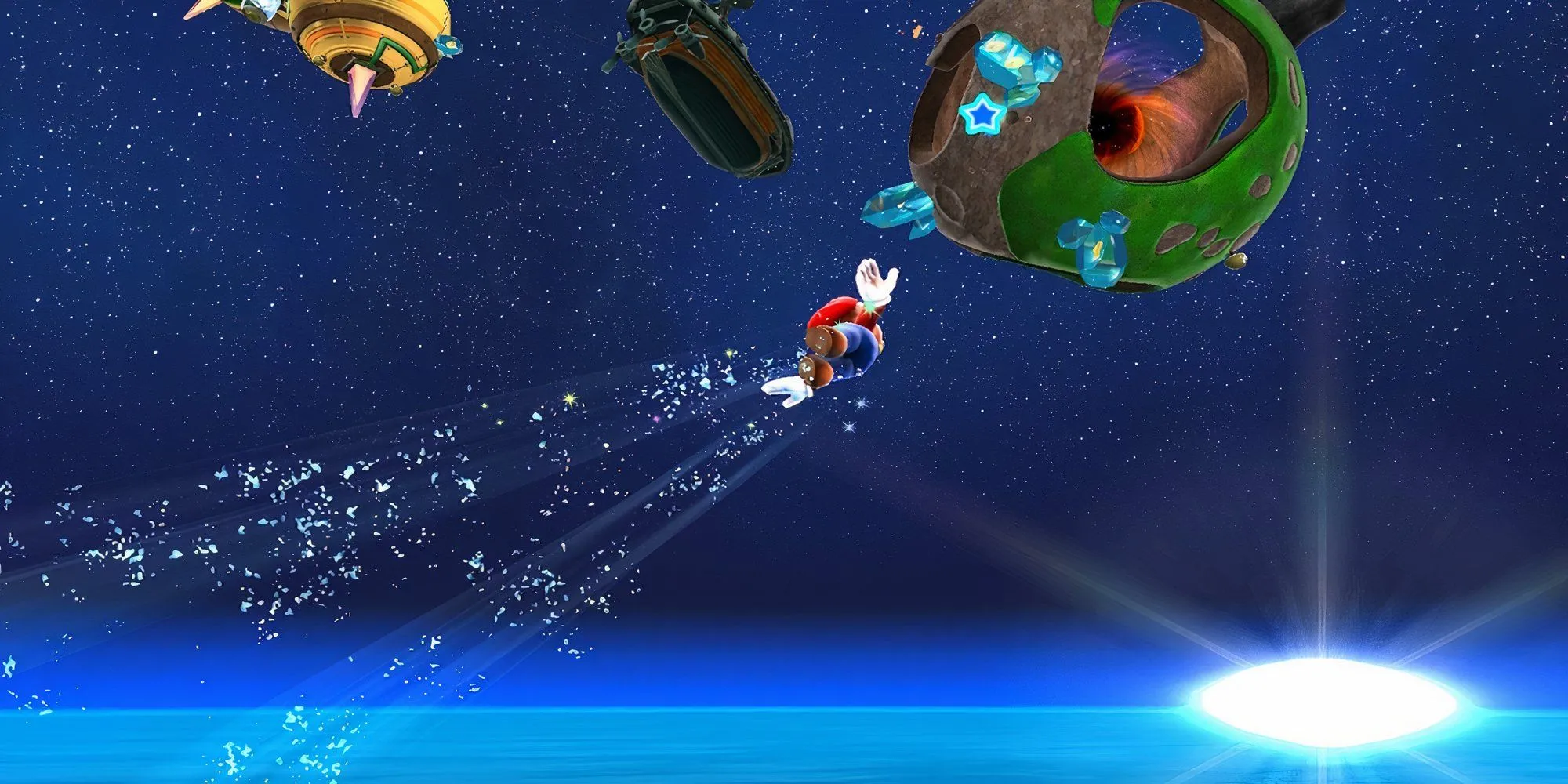 Mario khám phá một thiên hà trong Super Mario Galaxy