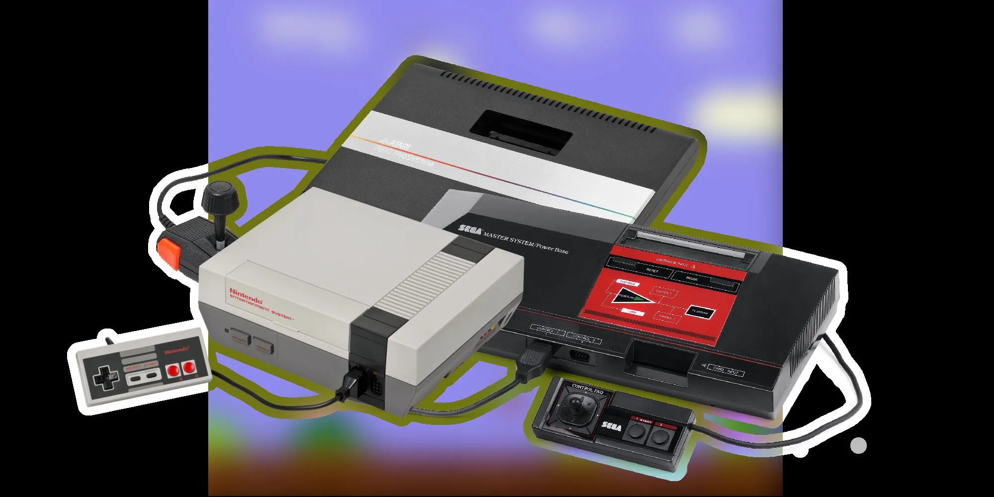 Máy chơi game thế hệ thứ ba: Nintendo NES, Atari 7800 và Sega Master System