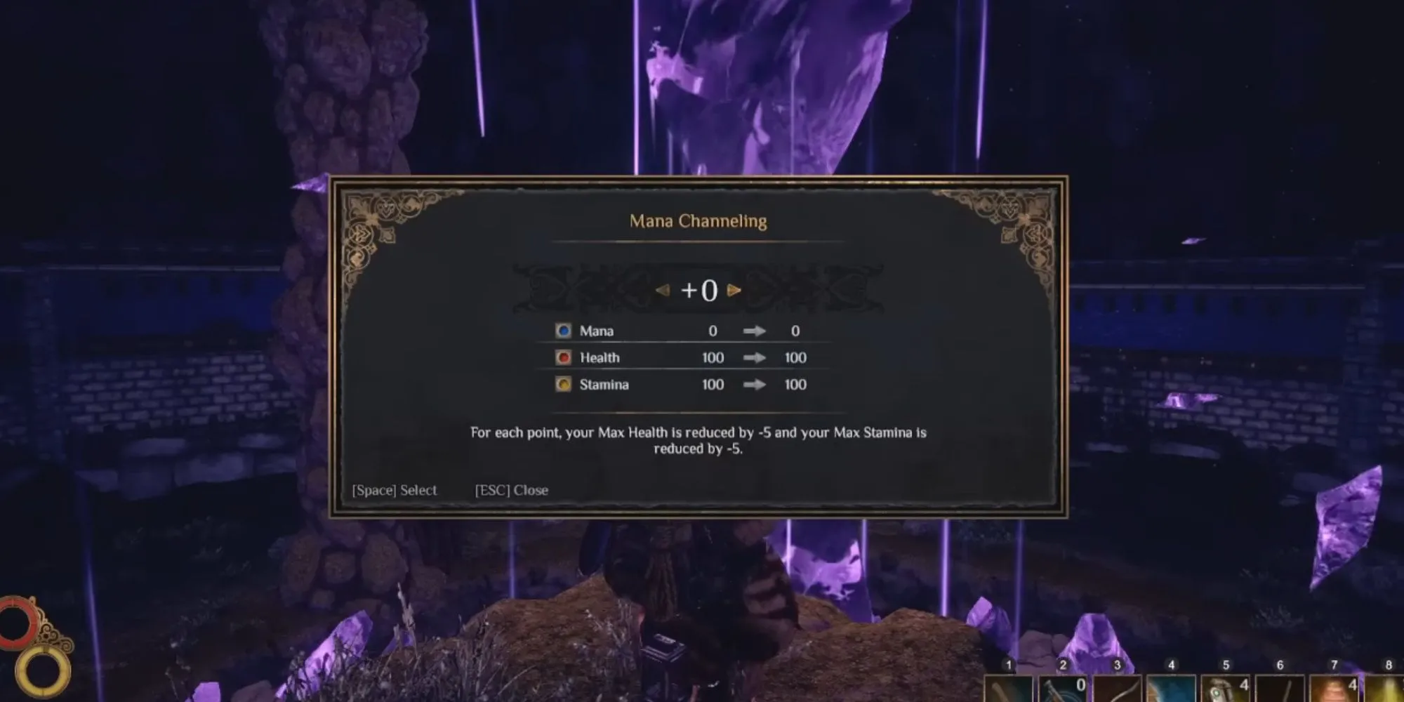 Mở khóa mana bằng cách hy sinh máu hoặc thể lực trong game Outward