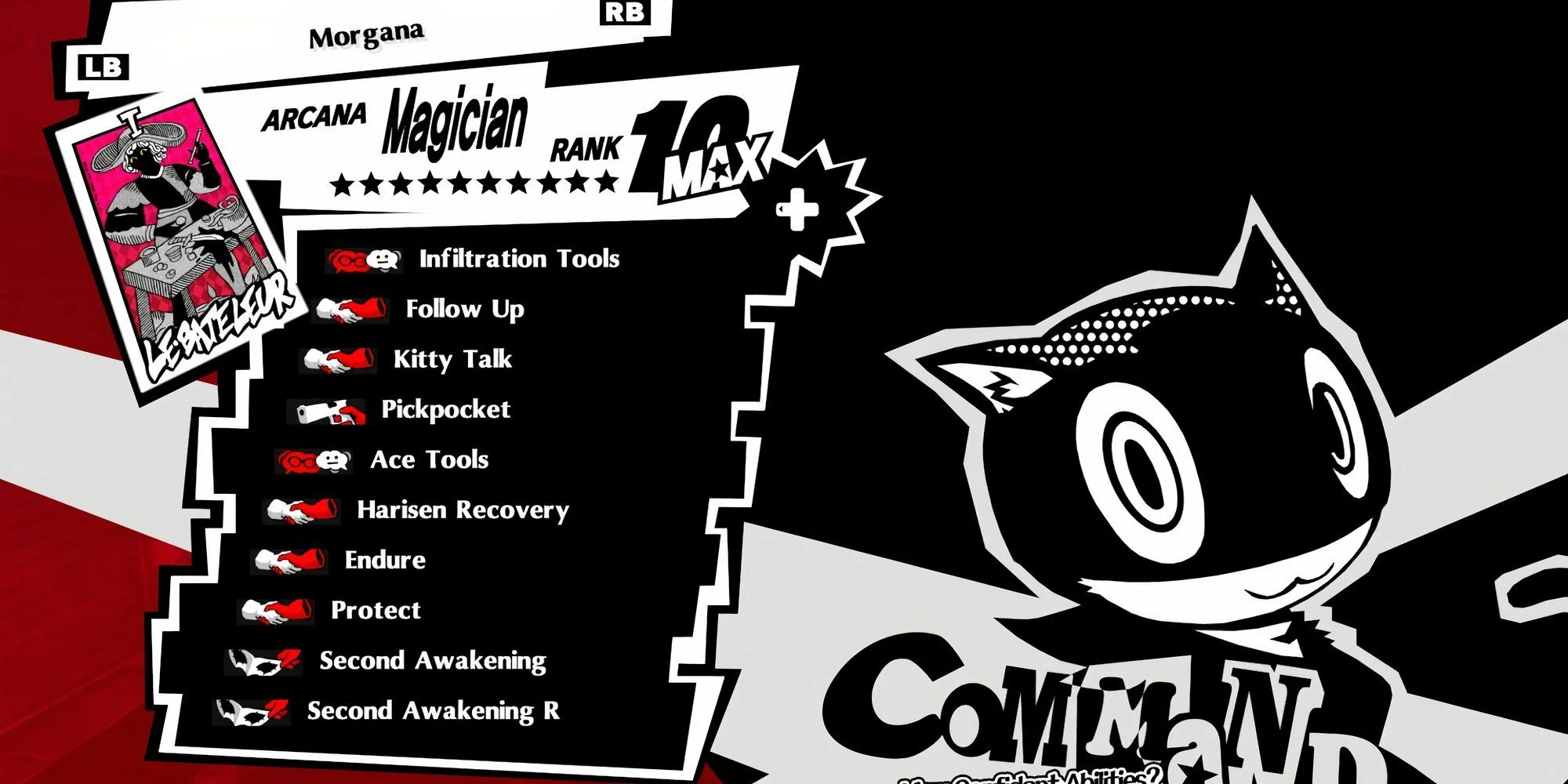 Morgana trong Persona 5 Royal giới thiệu về Confidant Pháp Sư