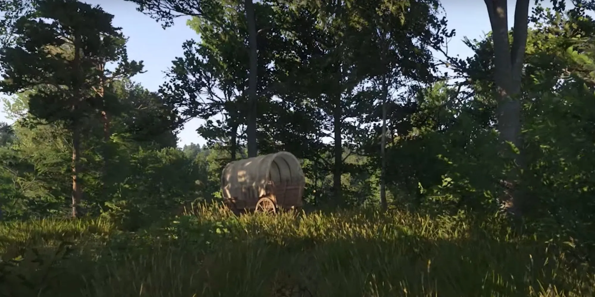 Một chiếc xe ngựa trong thế giới mở của Kingdom Come Deliverance 2, minh họa cho bối cảnh và nhiệm vụ trong game được cập nhật ở patch 1.2.