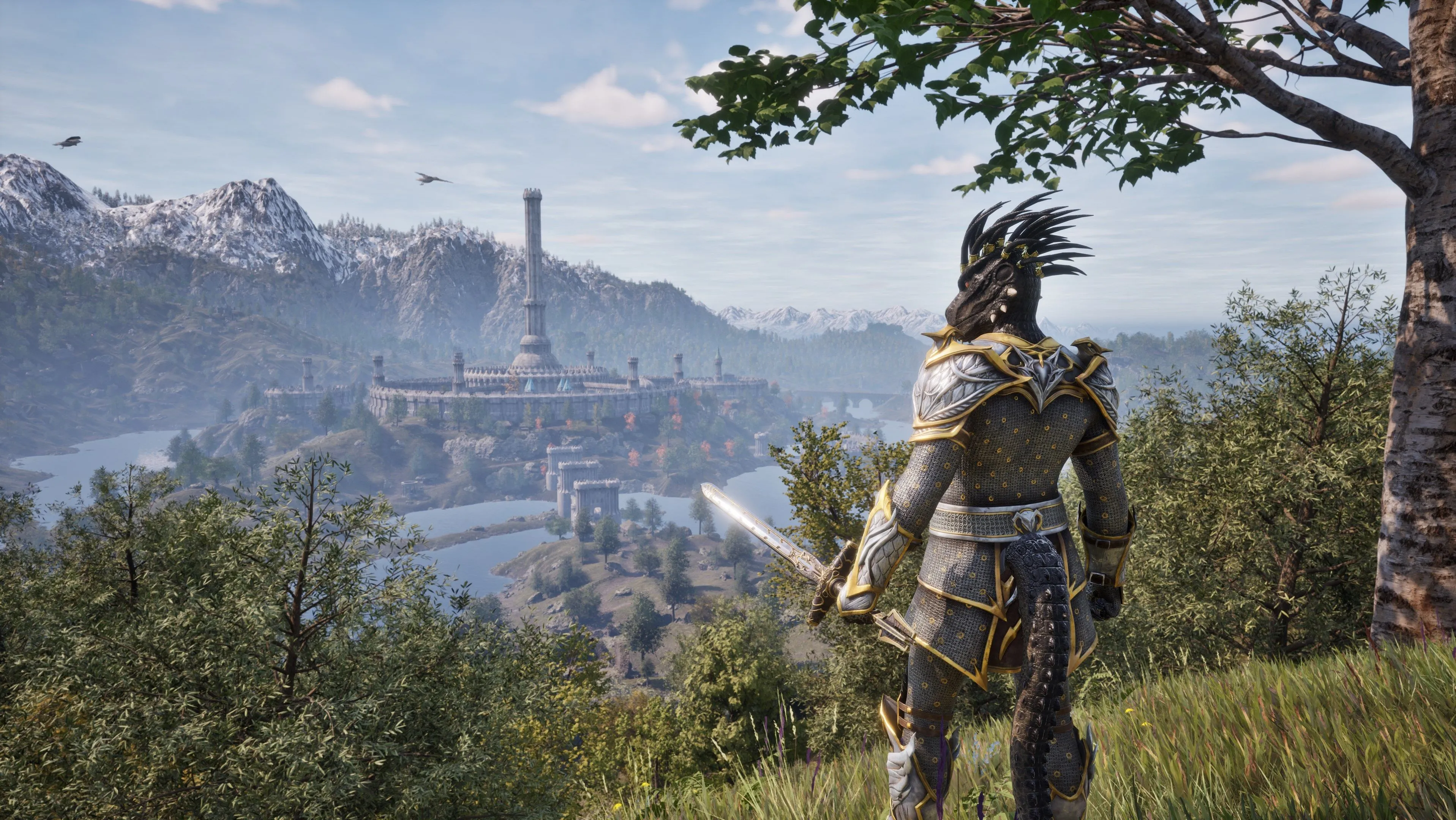 Một công trình kiến trúc đặc trưng trong The Elder Scrolls IV: Oblivion Remastered.