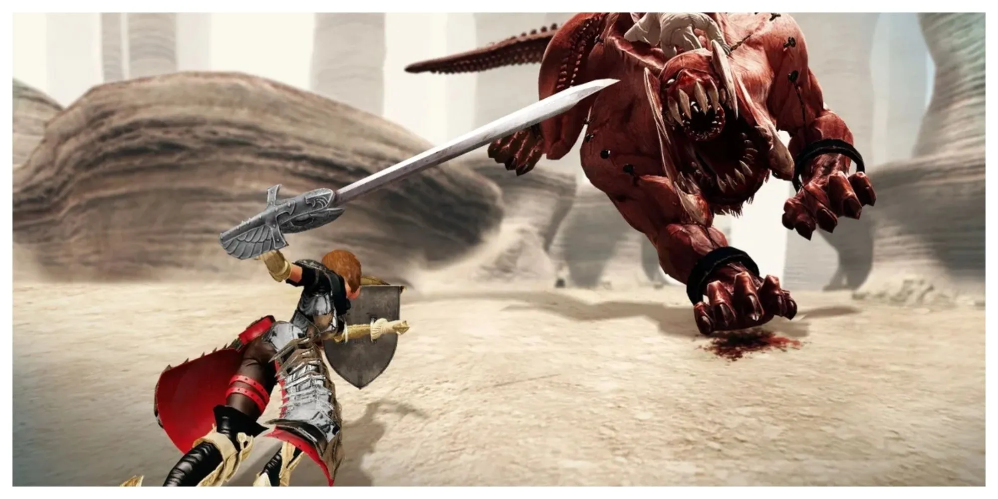 Một nhân vật nữ mạnh mẽ trong game Vindictus do Nexon phát hành