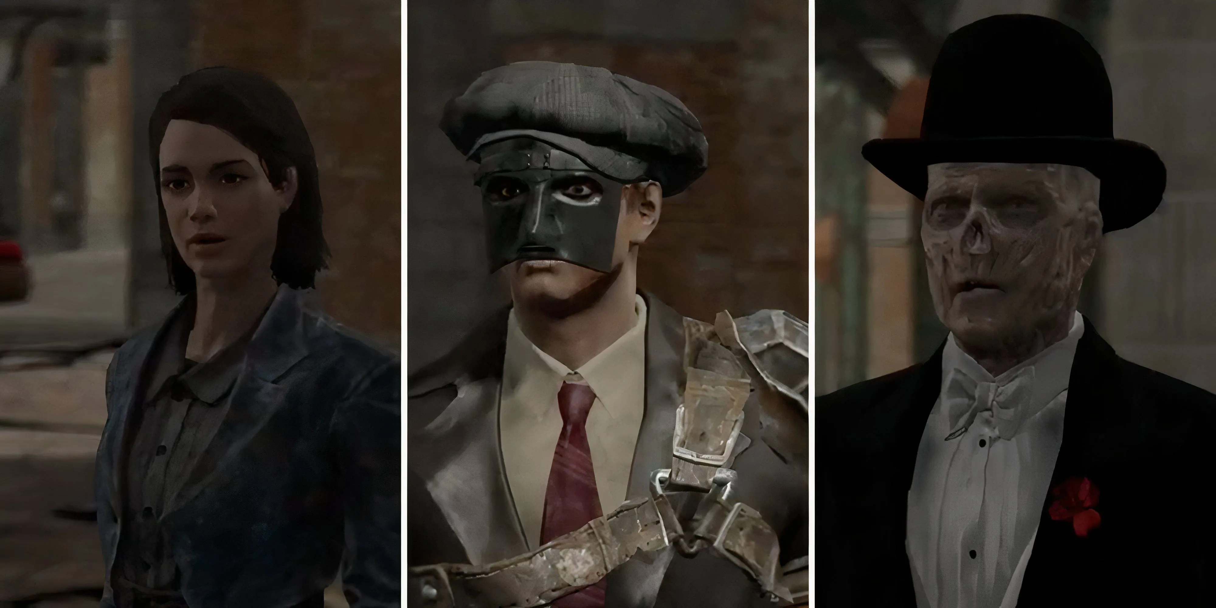 Một số bạn đồng hành tiềm năng mà người chơi có thể gặp trong Fallout London
