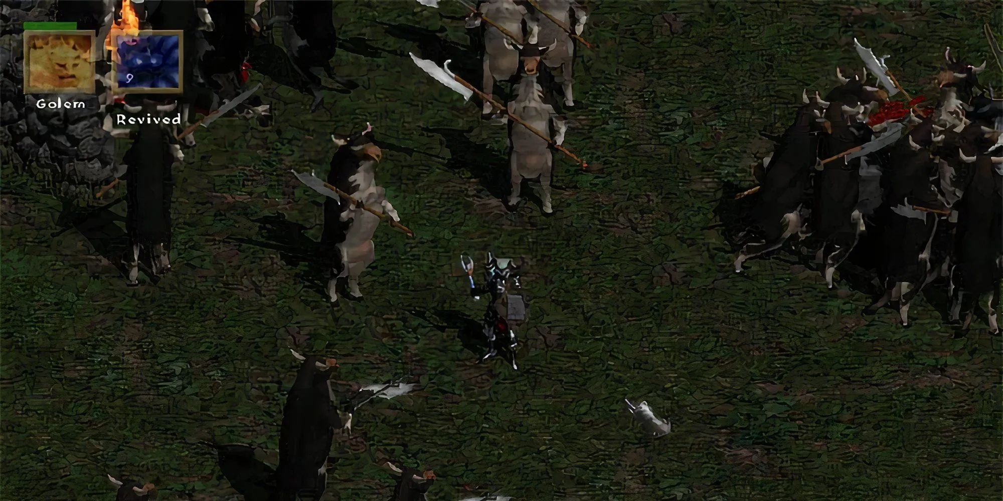 Myth game The Secret Cow Level với những con bò cầm rìu trong Diablo II