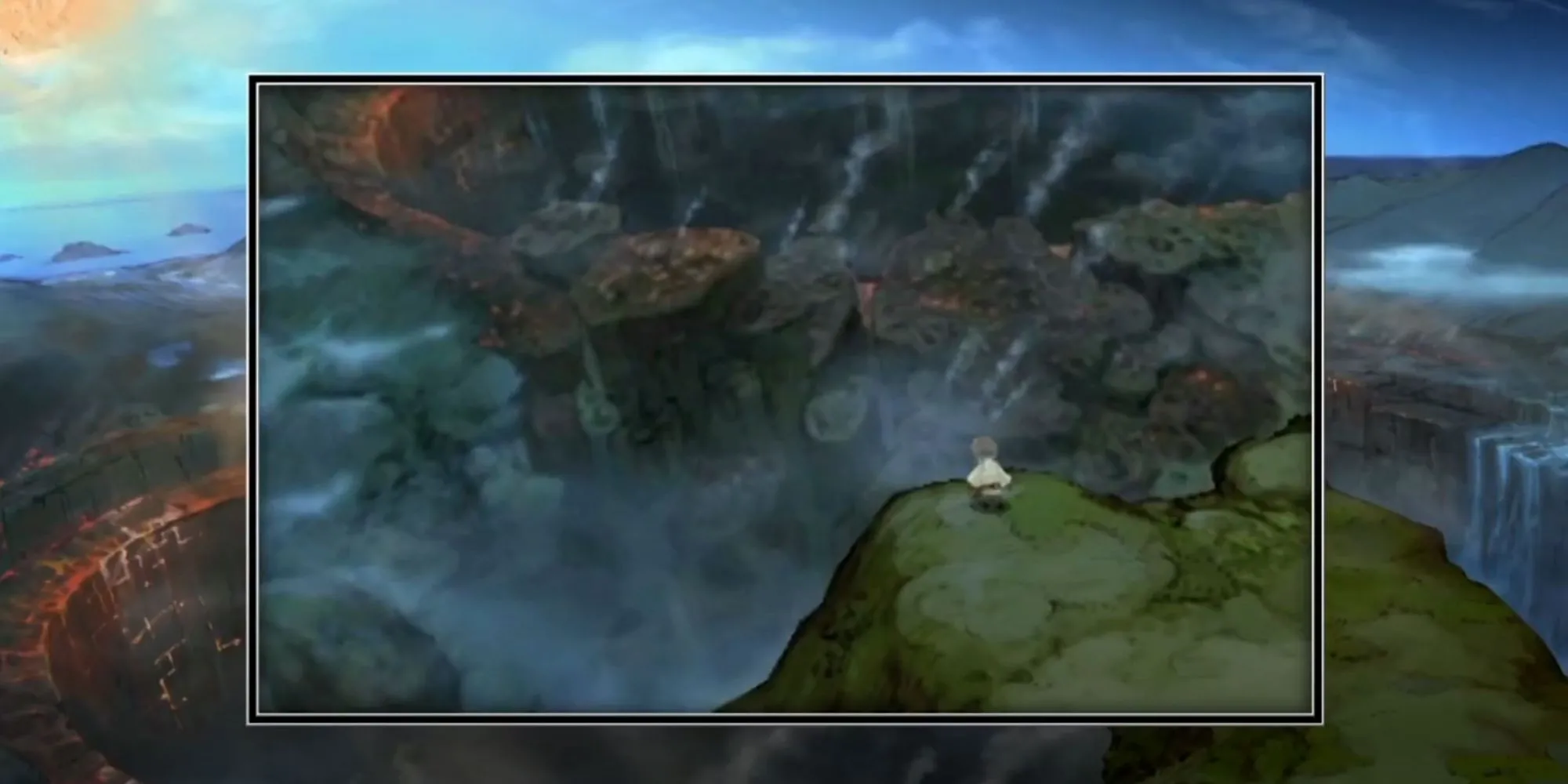 Ngôi làng Norende bị phá hủy trong Bravely Default, bối cảnh cho tính năng tái thiết căn cứ