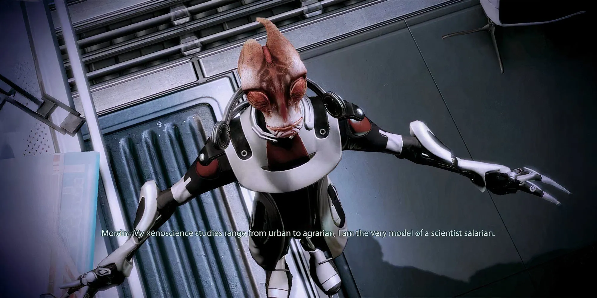 Nhà khoa học Salarian Mordin Solus hát opera trong Mass Effect 2