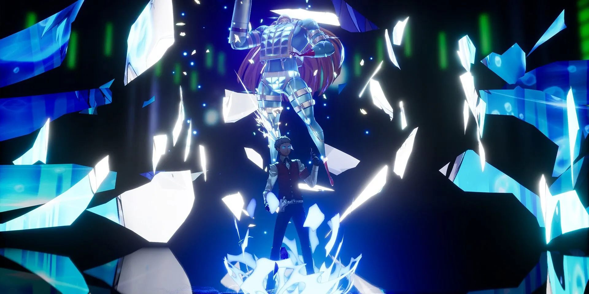 Nhân vật Akihiko triệu hồi Polydeuces trong Persona 3 Reload