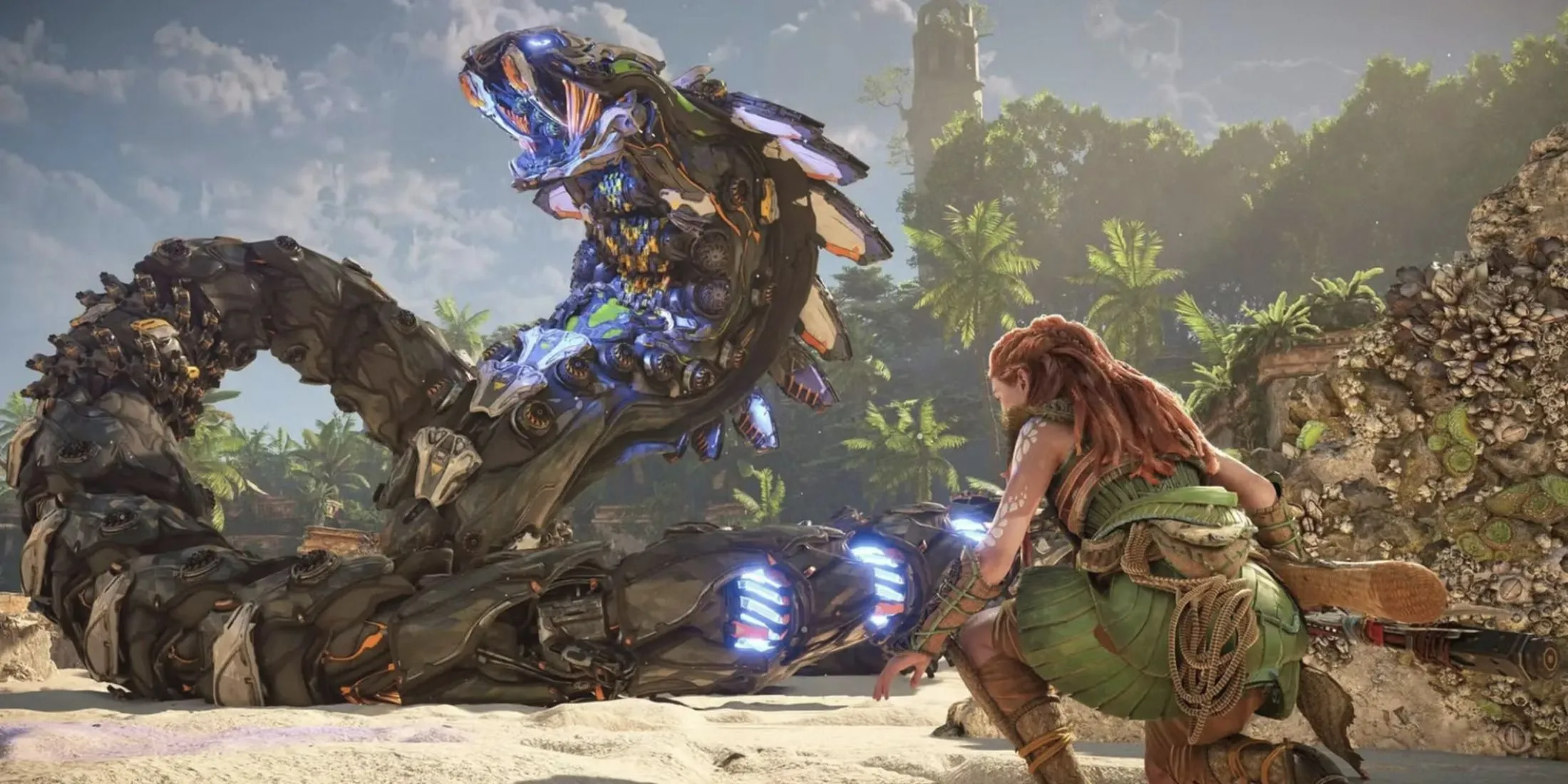 Nhân vật Aloy trong game Horizon Forbidden West, tâm điểm của cuộc tranh luận về AI