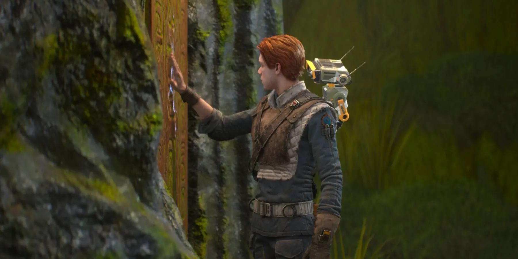 Nhân vật Cal Kestis sử dụng tâm ấn trong Star Wars Jedi Fallen Order