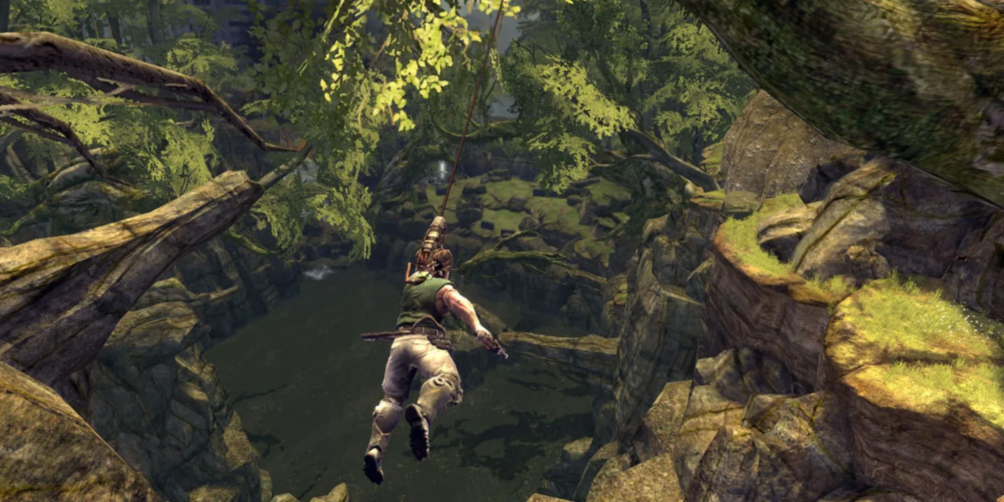Nhân vật chính của Bionic Commando (2009) sử dụng cánh tay máy