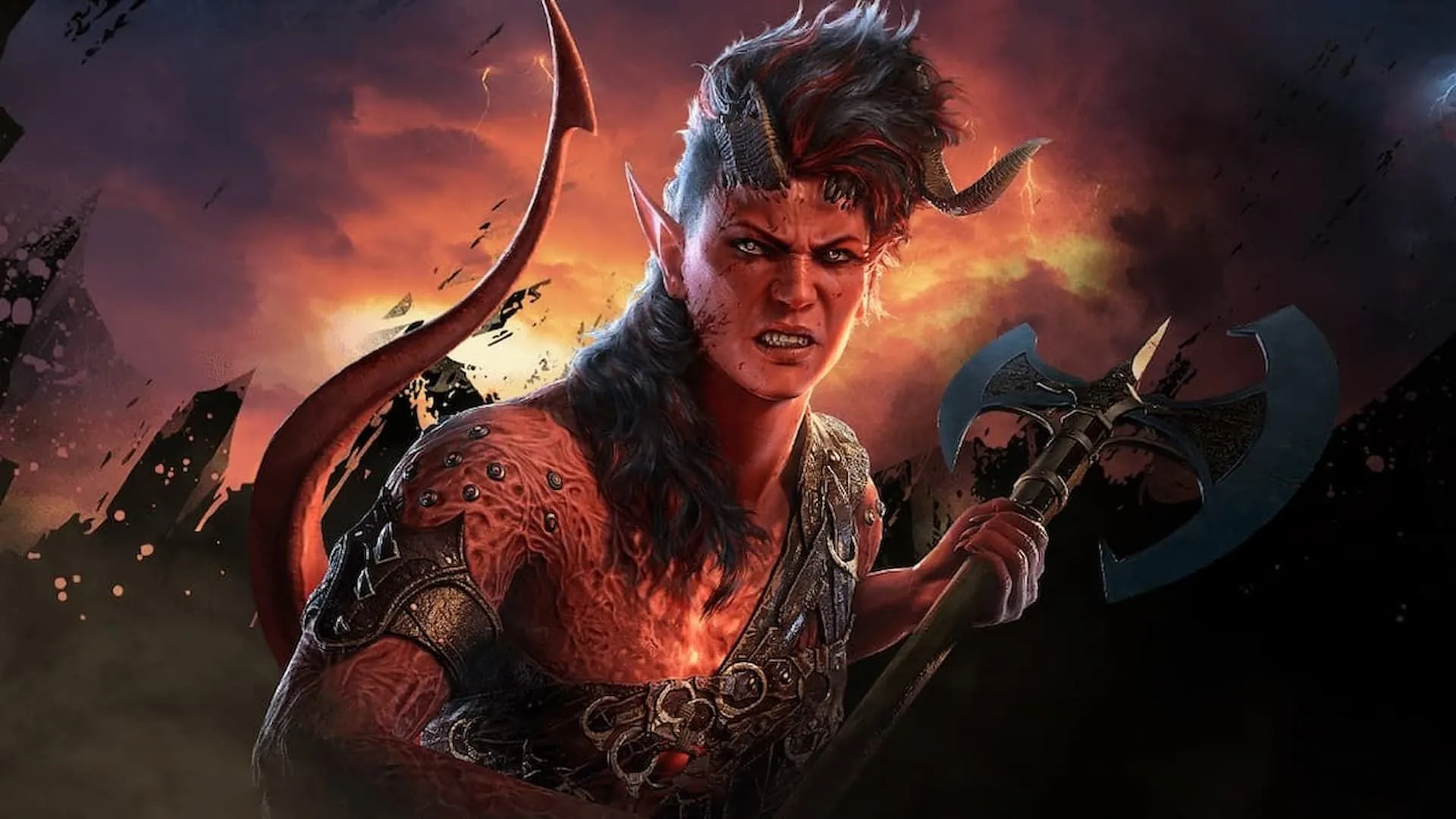 Nhân vật Karlach trong game Baldur's Gate 3 sẵn sàng cho mọi thử thách