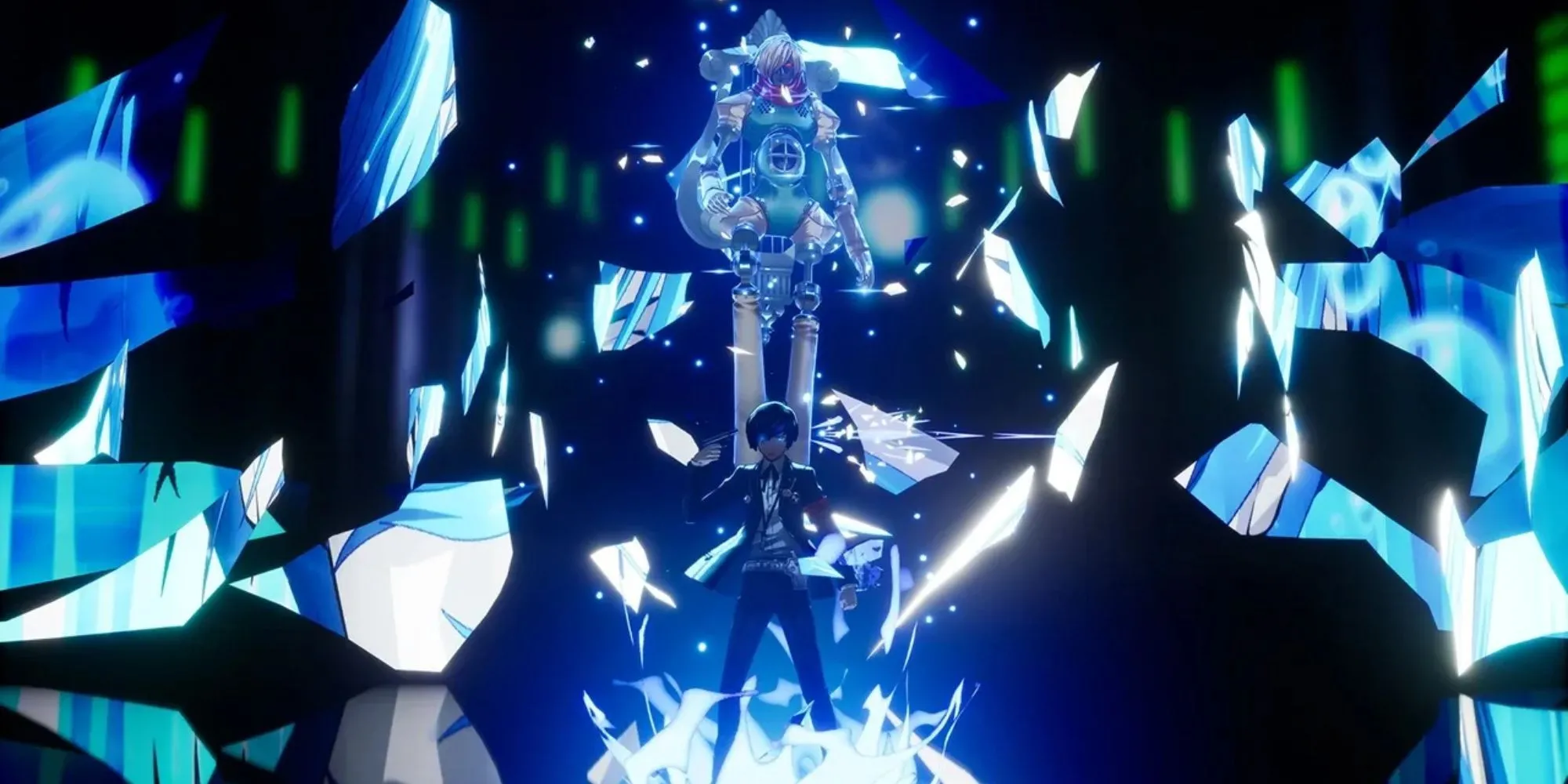 Nhân vật Makoto Yuki từ Persona 3 giải phóng Persona của mình trong bản làm lại Persona 3 Reload