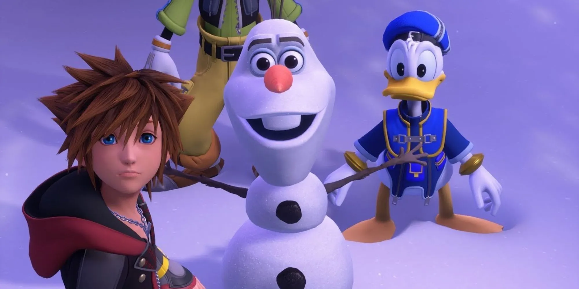 Nhân vật Olaf từ Frozen xuất hiện trong Kingdom Hearts 3, minh chứng cho việc game sử dụng diễn viên lồng tiếng gốc.
