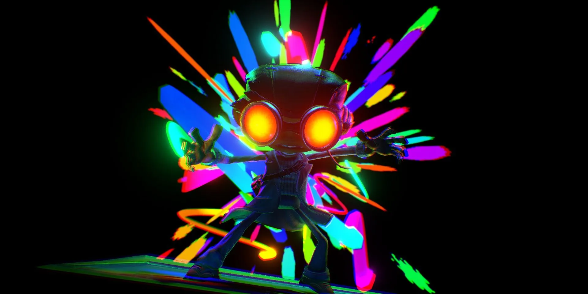 Nhân vật Raz sử dụng kỹ năng Time Bubble trong Psychonauts 2