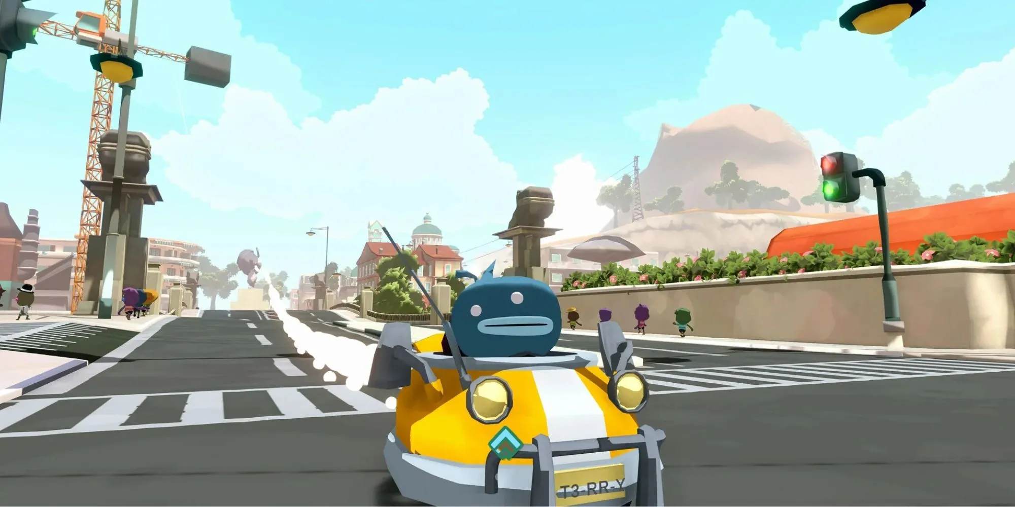 Nhân vật Terry nhỏ bé trong game thế giới mở hài hước Tiny Terry's Turbo Trip
