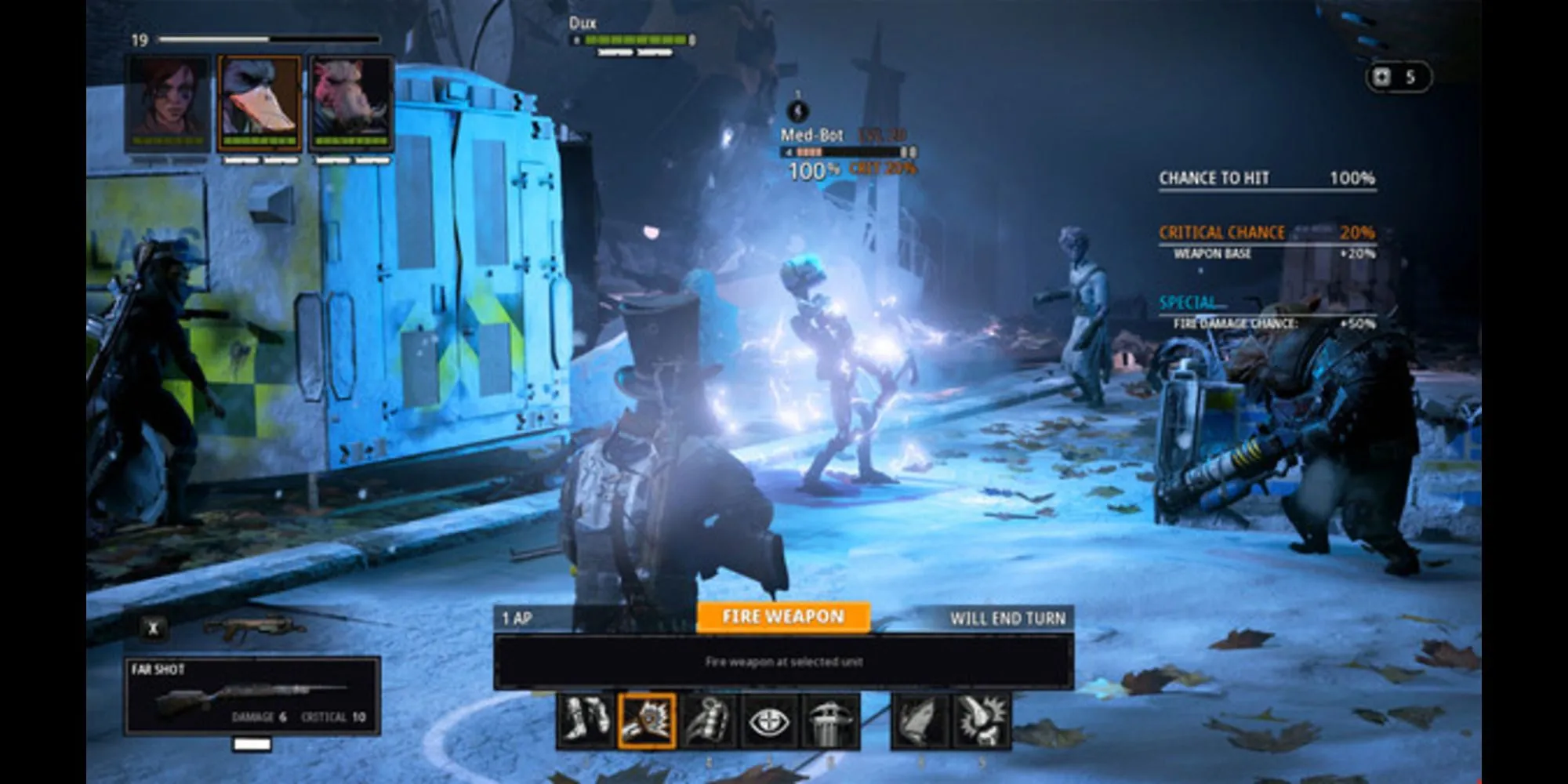 Nhân vật thú nhân đang chiến đấu trong Mutant Year Zero: Road to Eden