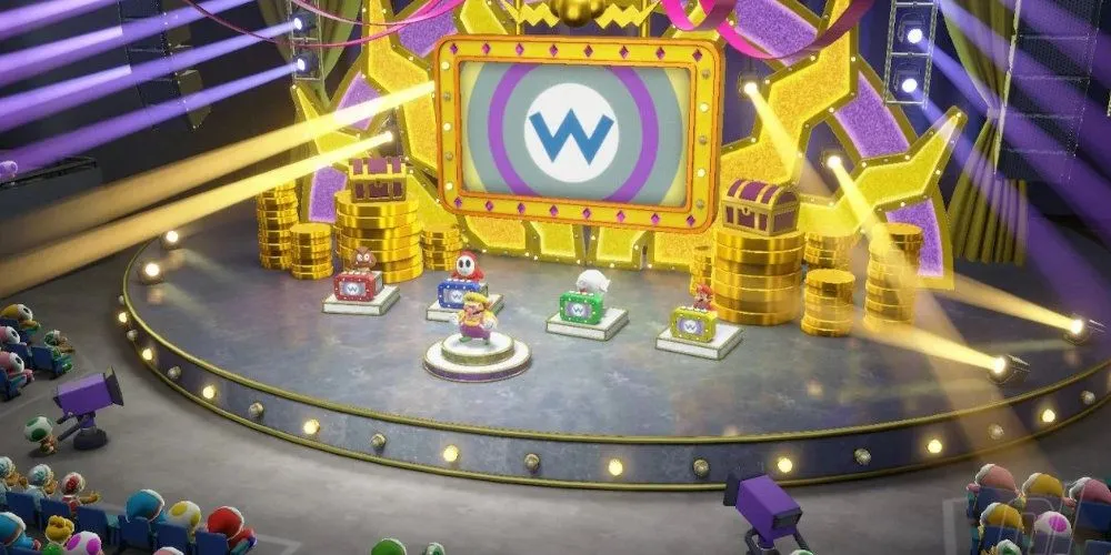 Nhân vật Wario trong tựa game Super Mario Party Jamboree