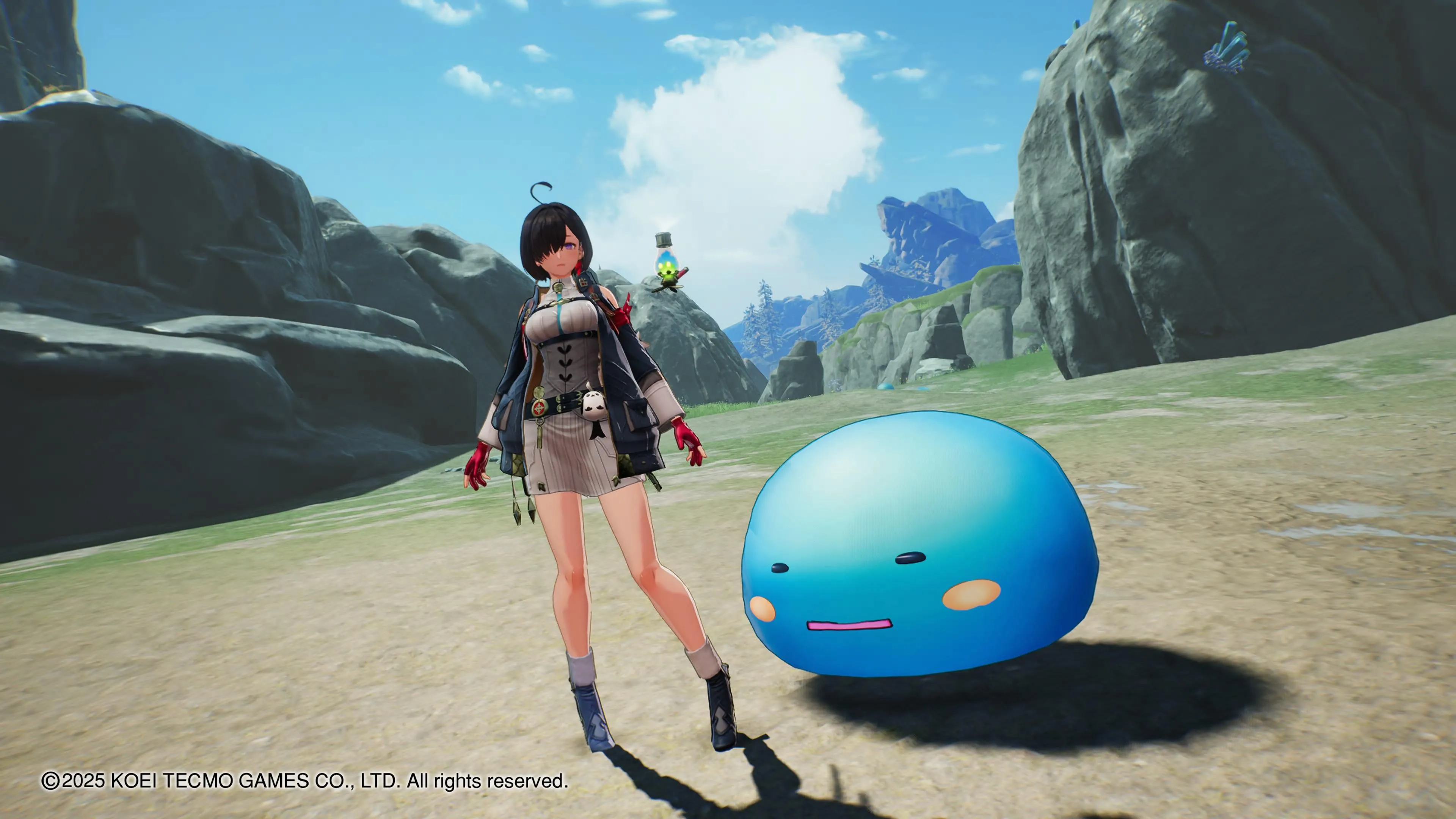 Nhân vật Yumia và Puni khám phá thế giới đẹp mắt của JRPG Atelier Yumia