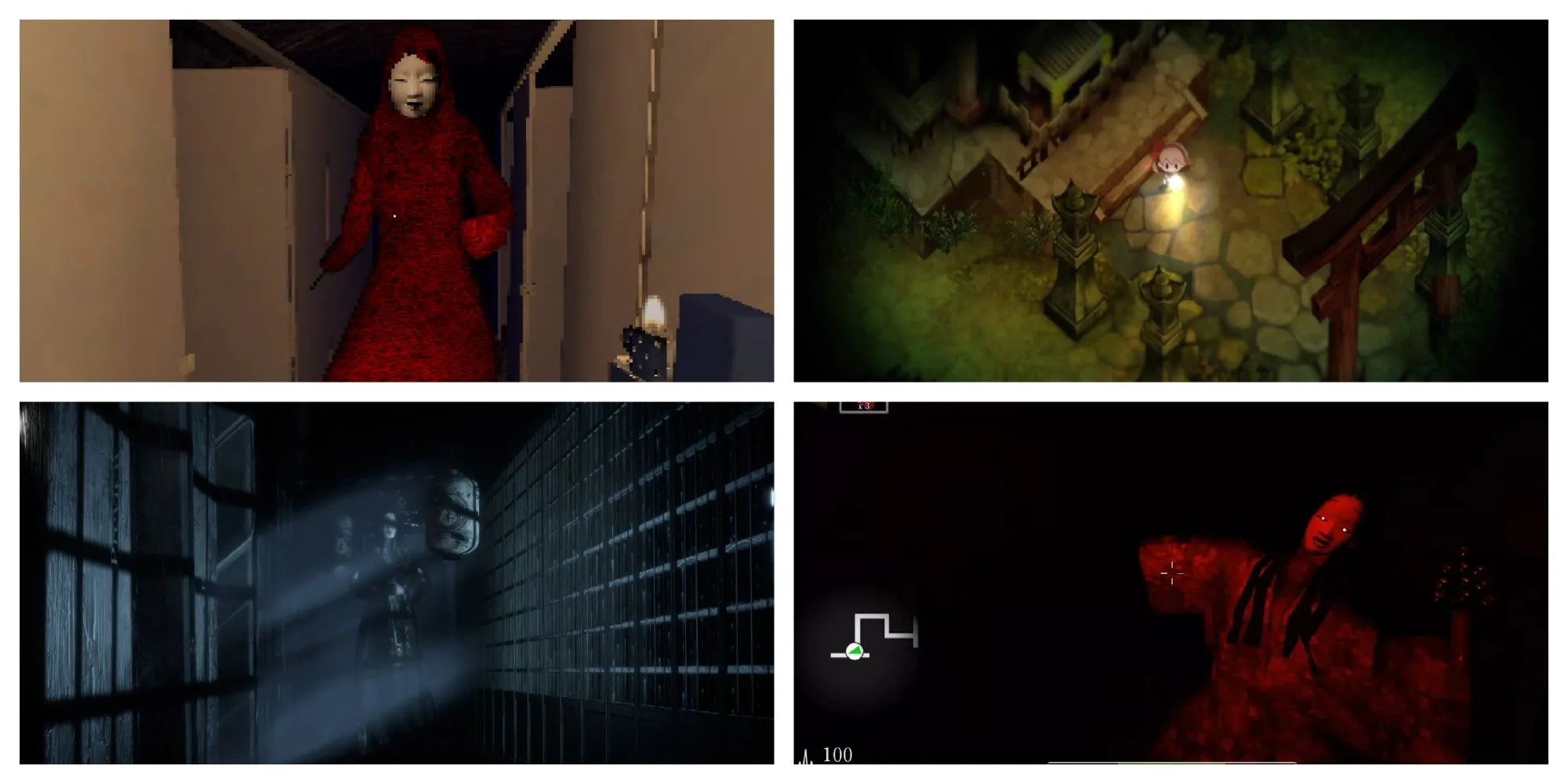 Những tựa game kinh dị Nhật Bản đáng sợ nhất gồm Aka Manto, Yomawari, Chiyo, Shadow Corridor