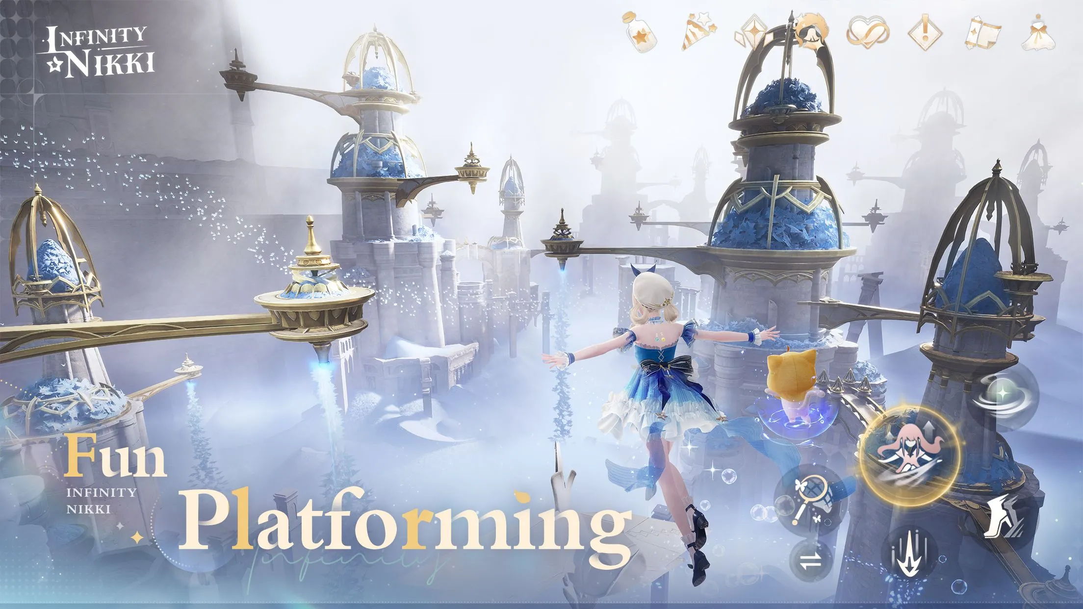 Nikki tương tác với môi trường trong game nhập vai thời trang Infinity Nikki