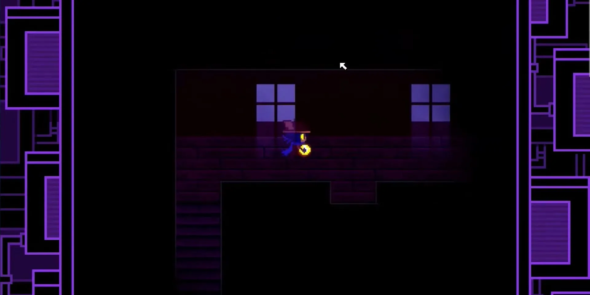 Niko đứng trước tòa tháp trong phân đoạn cuối game OneShot