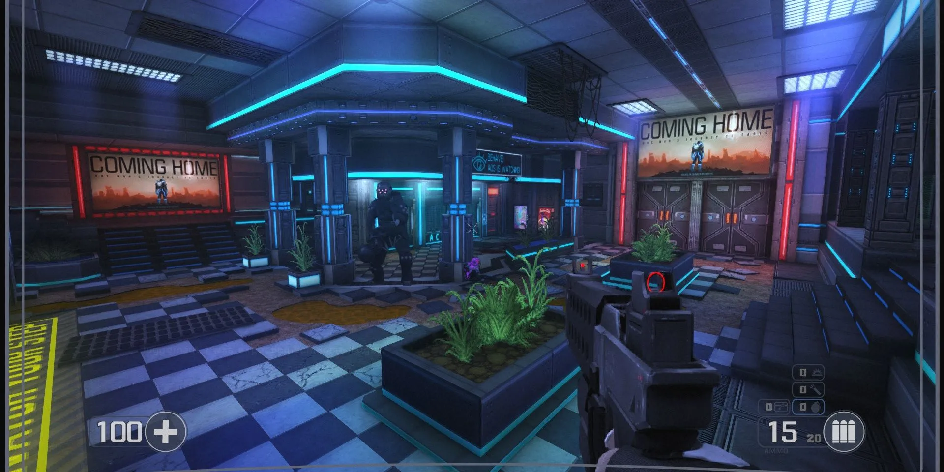 Pha hành động gay cấn trong game Selaco, một tựa game FPS pixel với AI địch thông minh và môi trường chi tiết