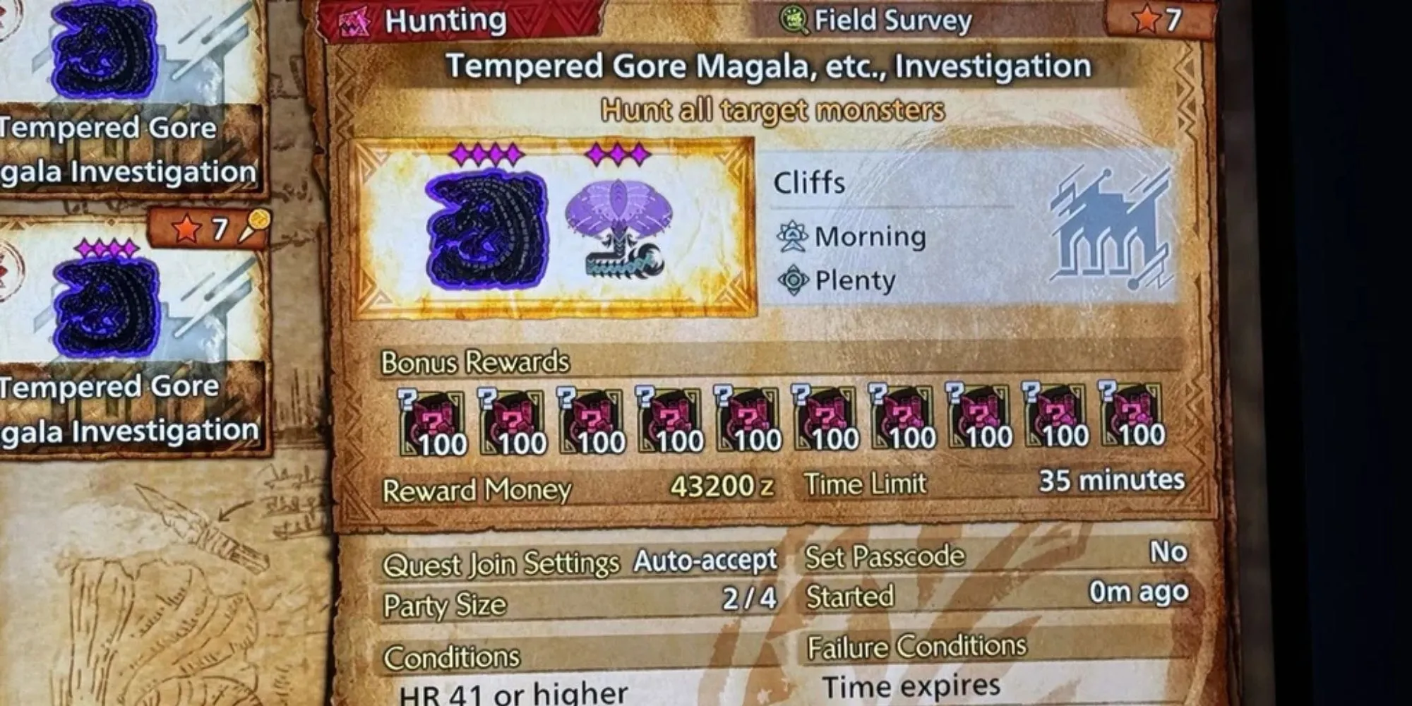 Phần thưởng nhiệm vụ gian lận cực khủng trong Monster Hunter Wilds