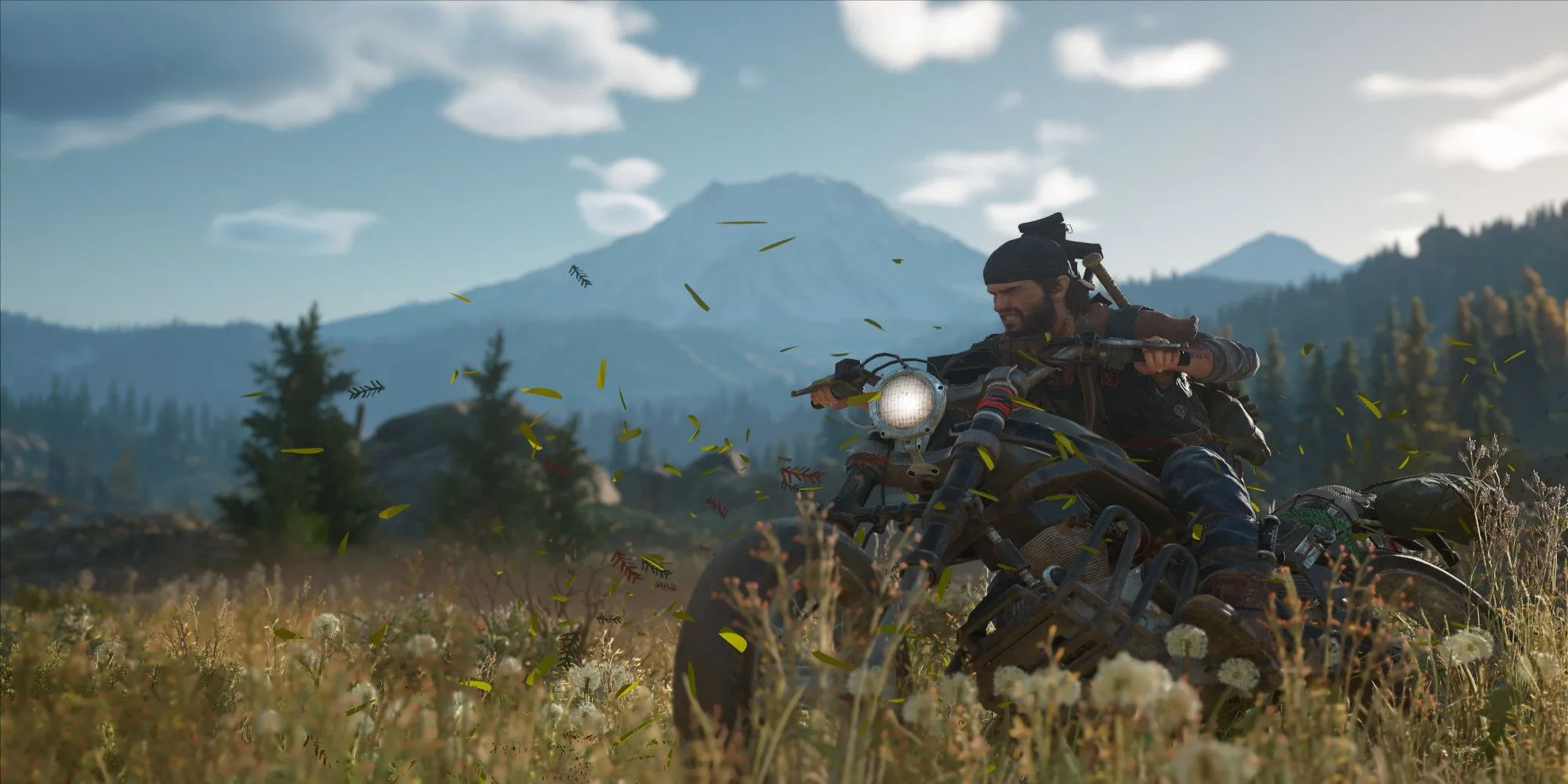 Phương tiện sinh tồn trong Days Gone - Lái xe qua cánh đồng ngập xác sống