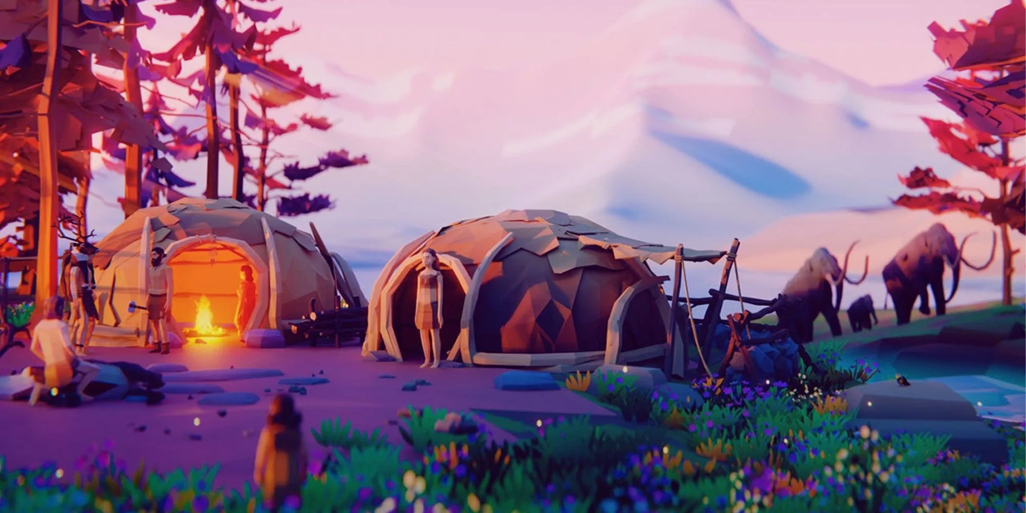 Polylithic - game sinh tồn đồ họa low-poly thời tiền sử