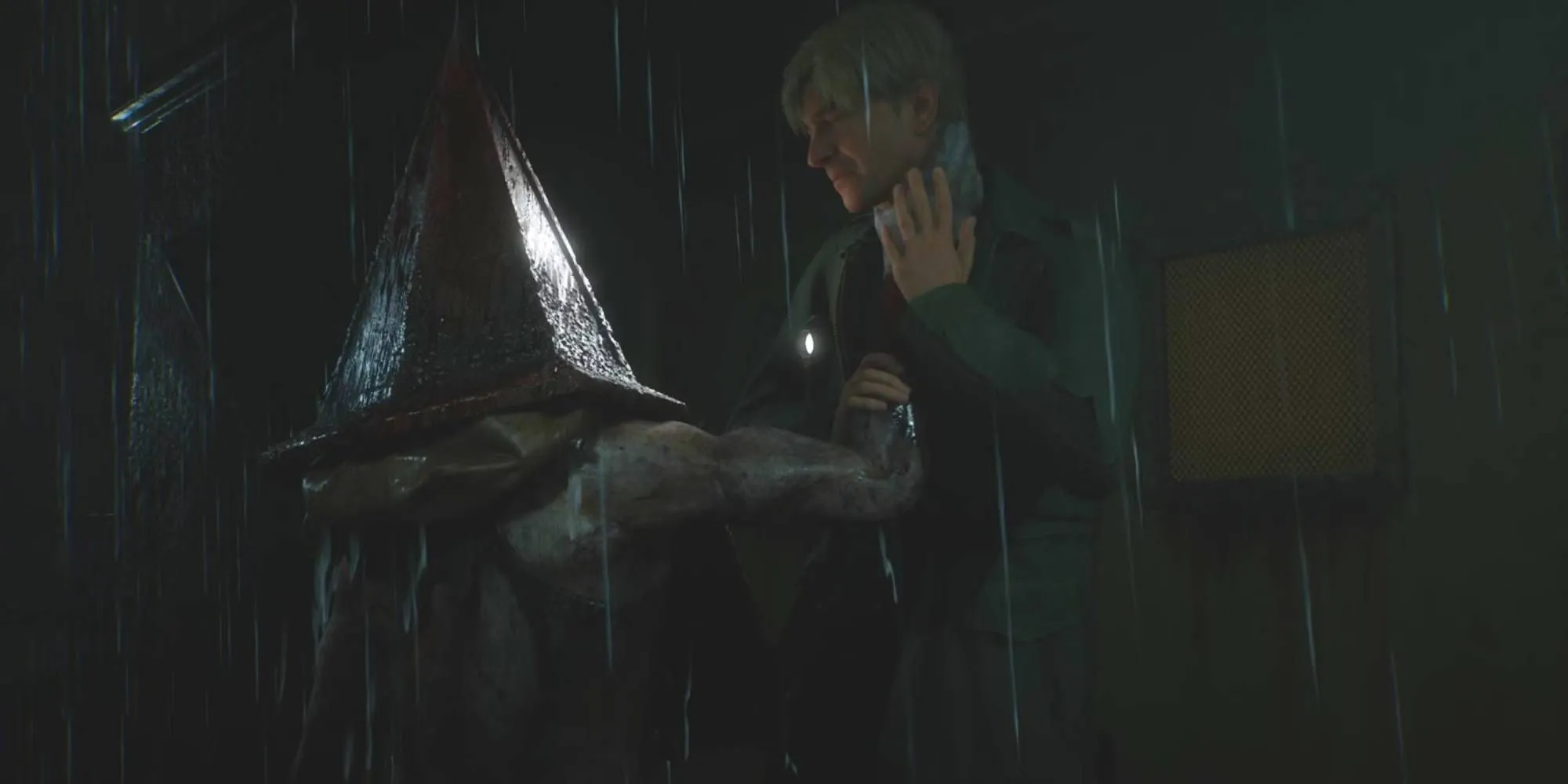 Pyramid Head và James Sunderland trong Silent Hill 2