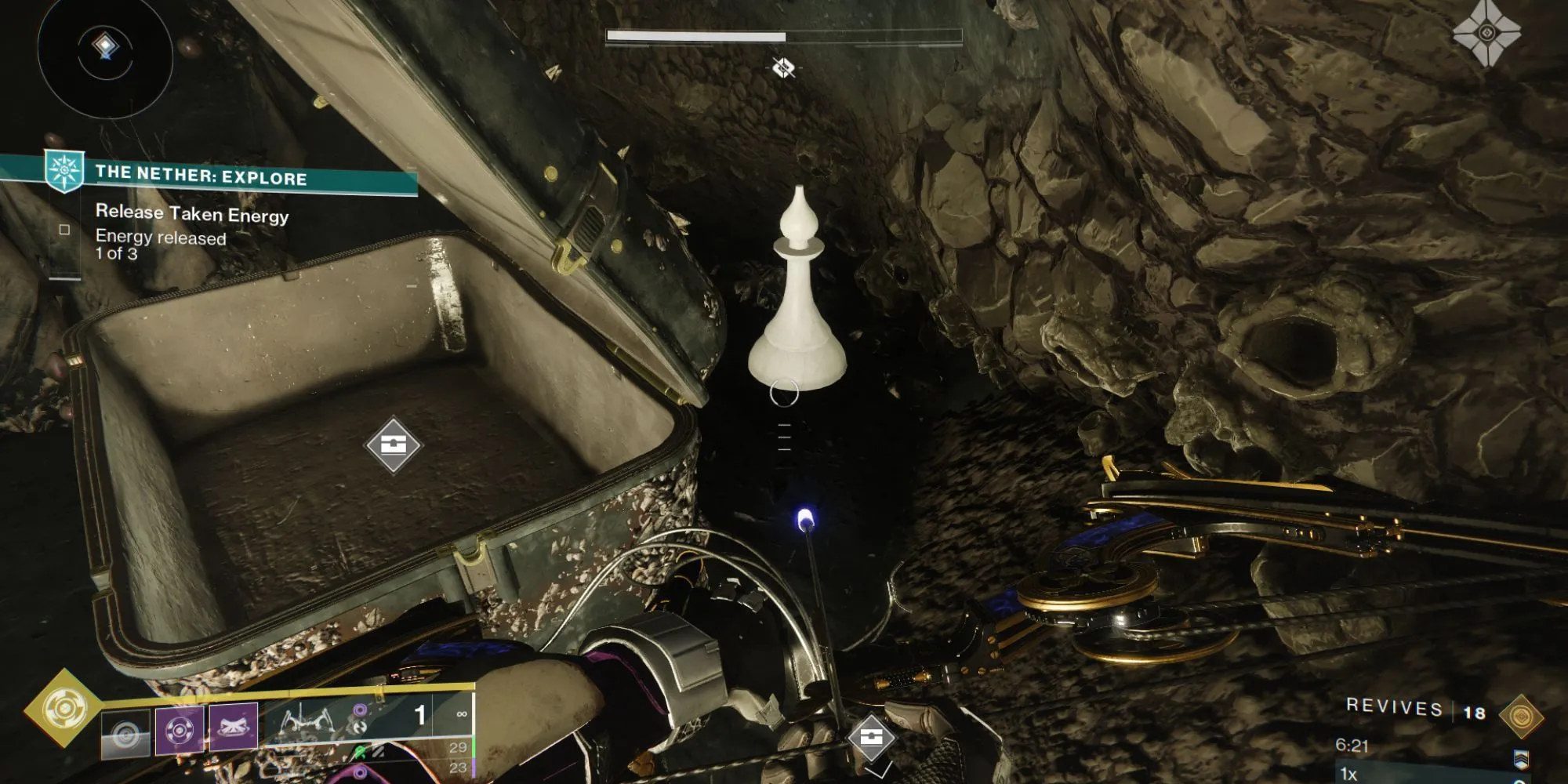 Quân cờ bí ẩn Destiny 2 ẩn sau rương ở The Founts, Nether