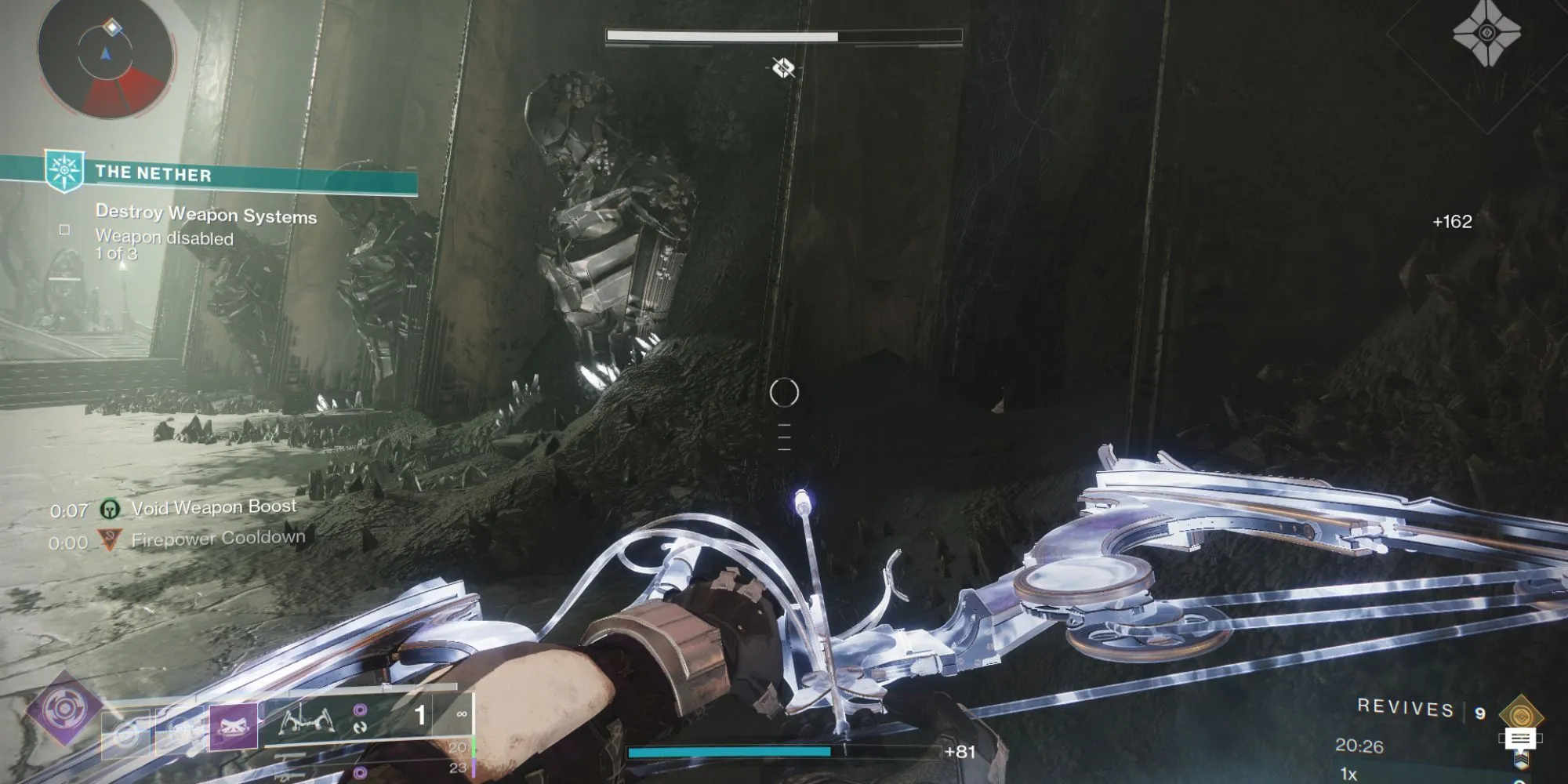 Quân cờ bí ẩn Destiny 2 giữa các tượng Hive trên đường đến Court of Oryx, Nether