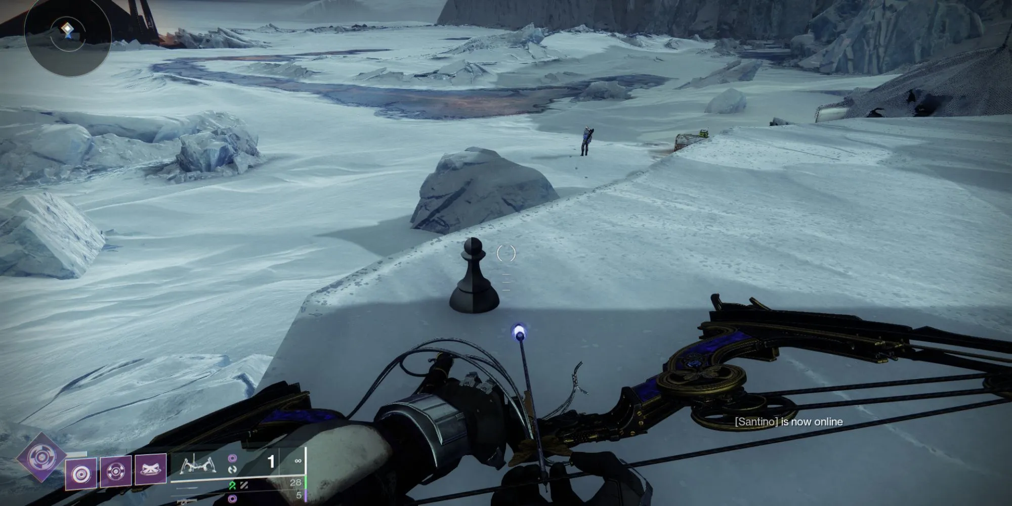 Quân cờ bí ẩn Destiny 2 phía sau Elsie Bray ở Beyond, Europa