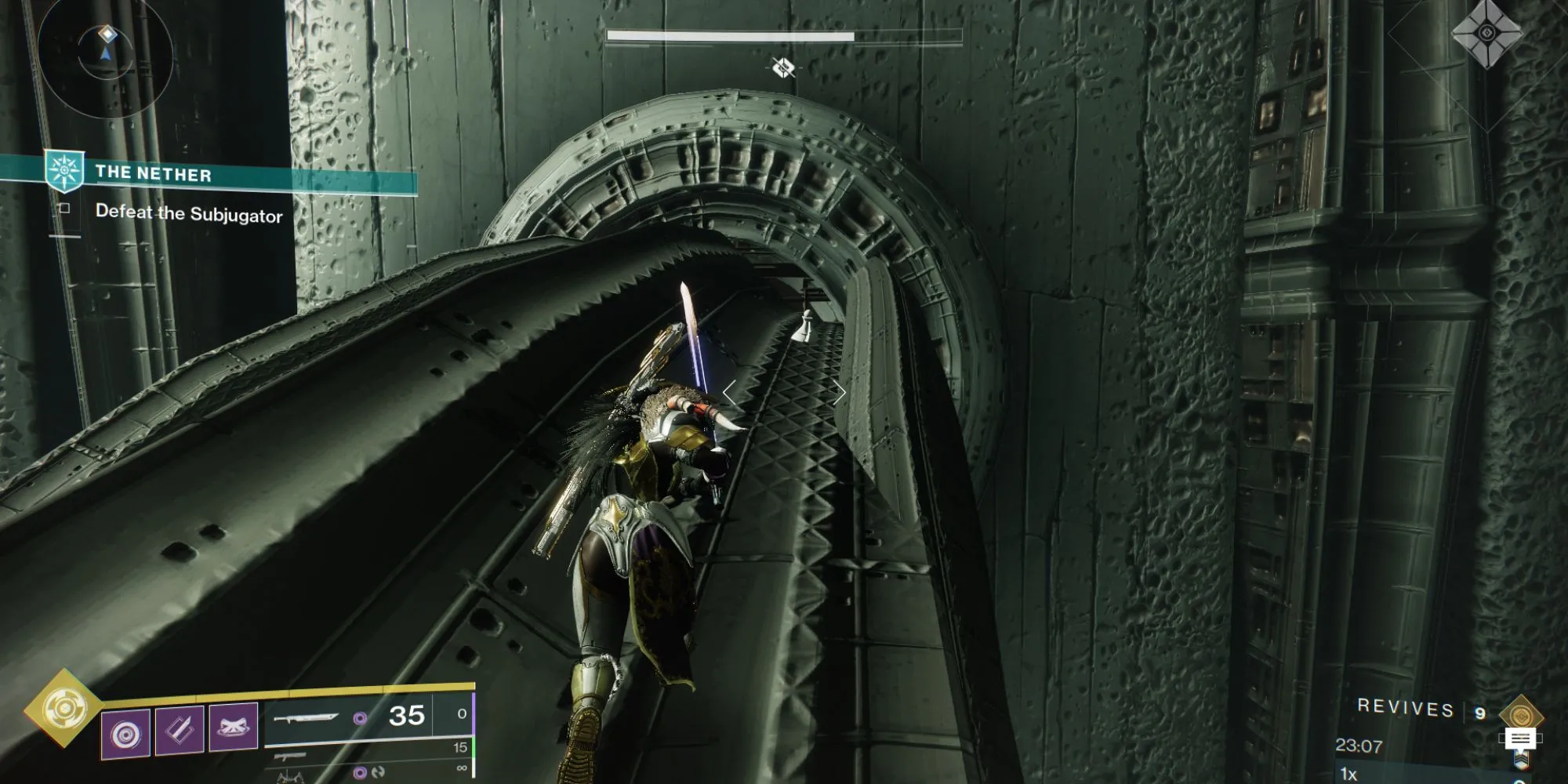 Quân cờ bí ẩn Destiny 2 trên nền tảng biến mất ở trung tâm Hall of Souls, Nether