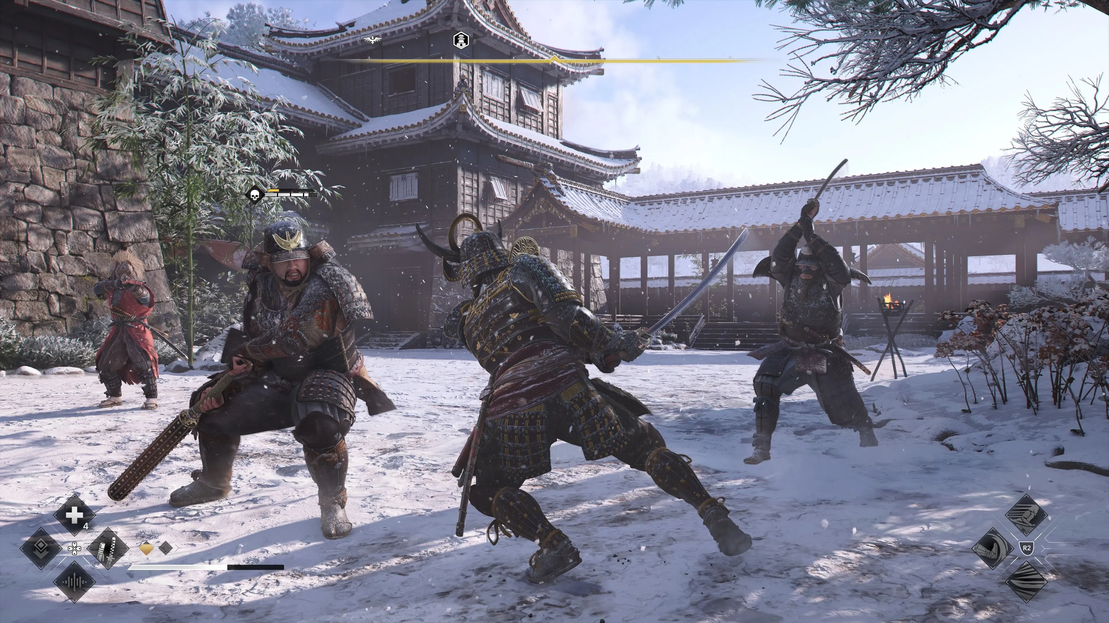 Samurai Yasuke với bộ giáp nặng nề trong Assassin's Creed Shadows
