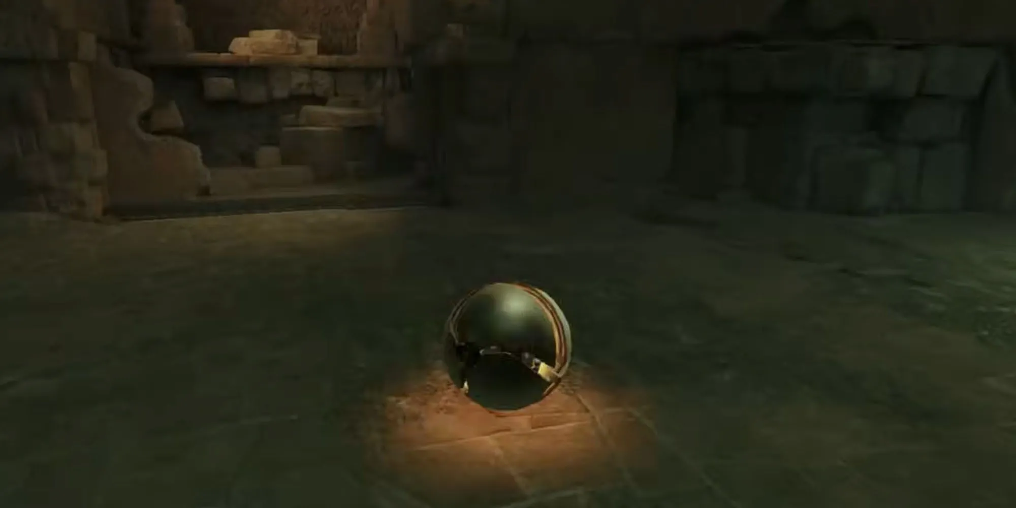 Samus biến thành Morph Ball trong Metroid Prime Remastered để luồn lách qua các khe hẹp