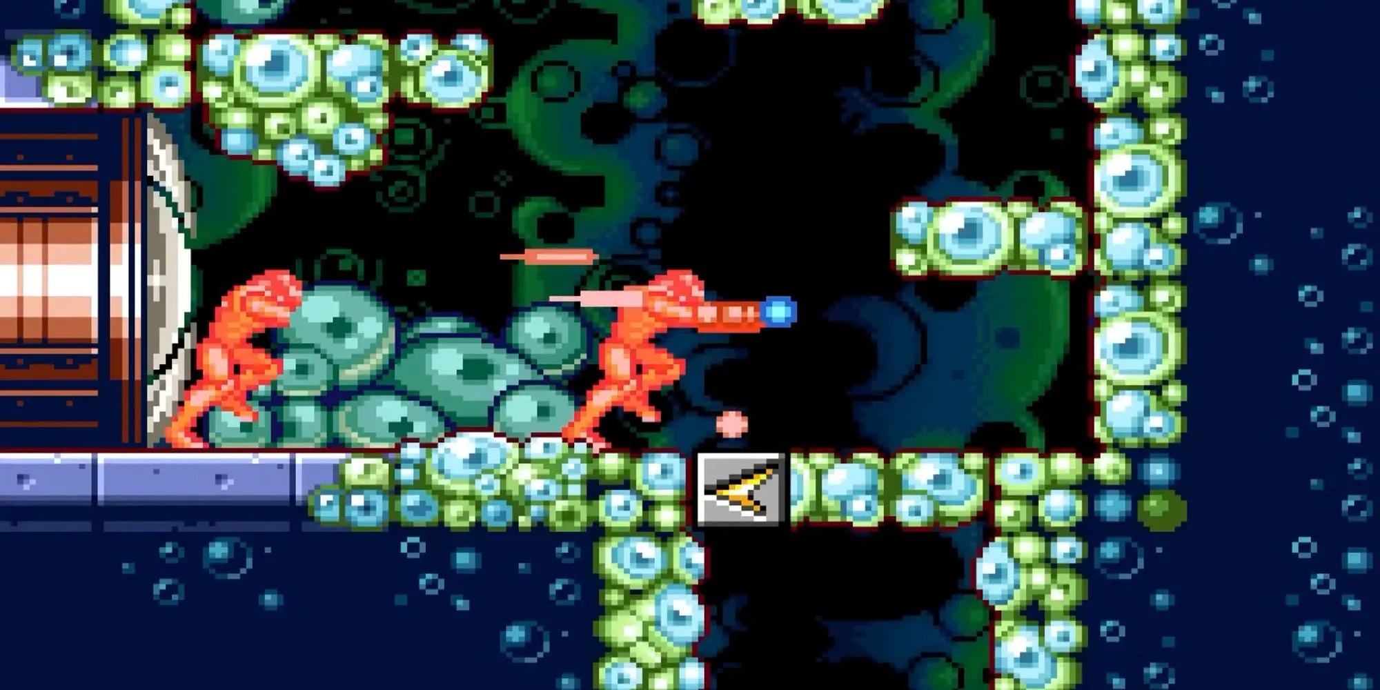 Samus sử dụng Speed Booster trong Metroid Zero Mission để tăng tốc và phá vỡ chướng ngại vật