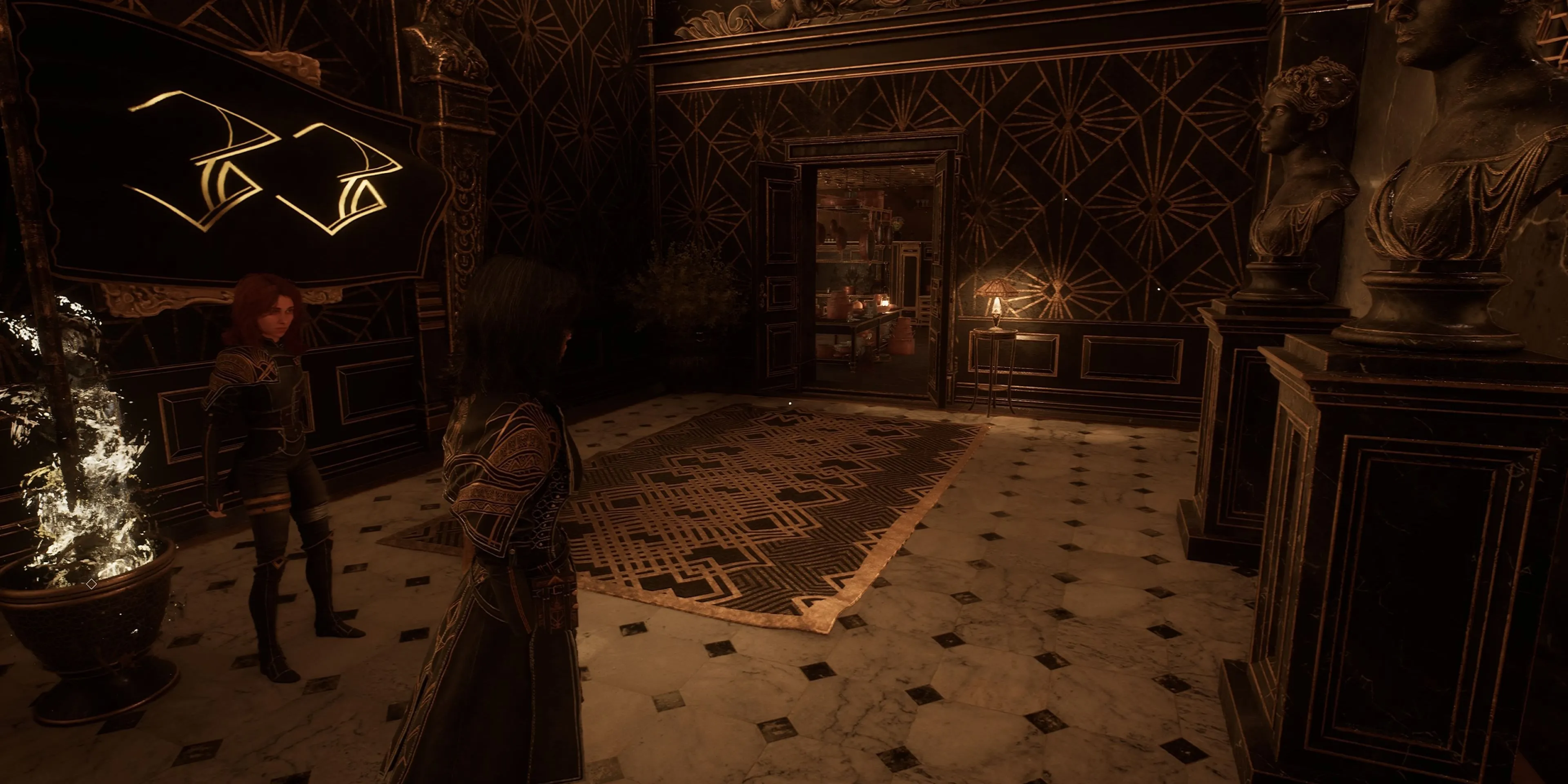 Sảnh chính Dinh thự Manor, điểm thoát ra sau khi hoàn thành puzzle bếp trong Clair Obscur Expedition 33