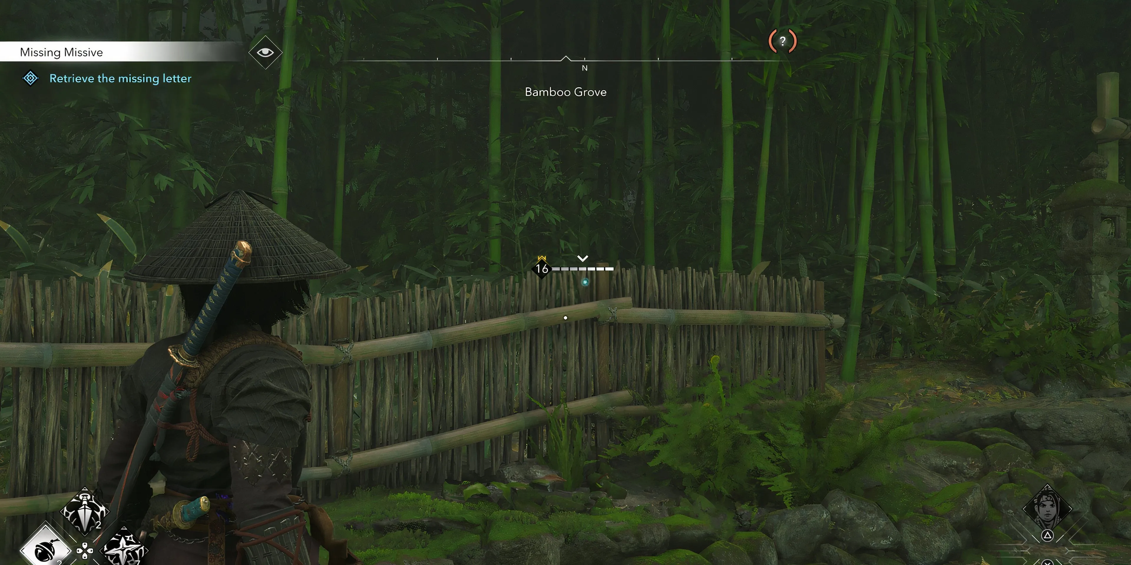 Sử dụng kỹ năng Quan Sát (Observe) để quét tìm mục tiêu trong Assassin's Creed Shadows