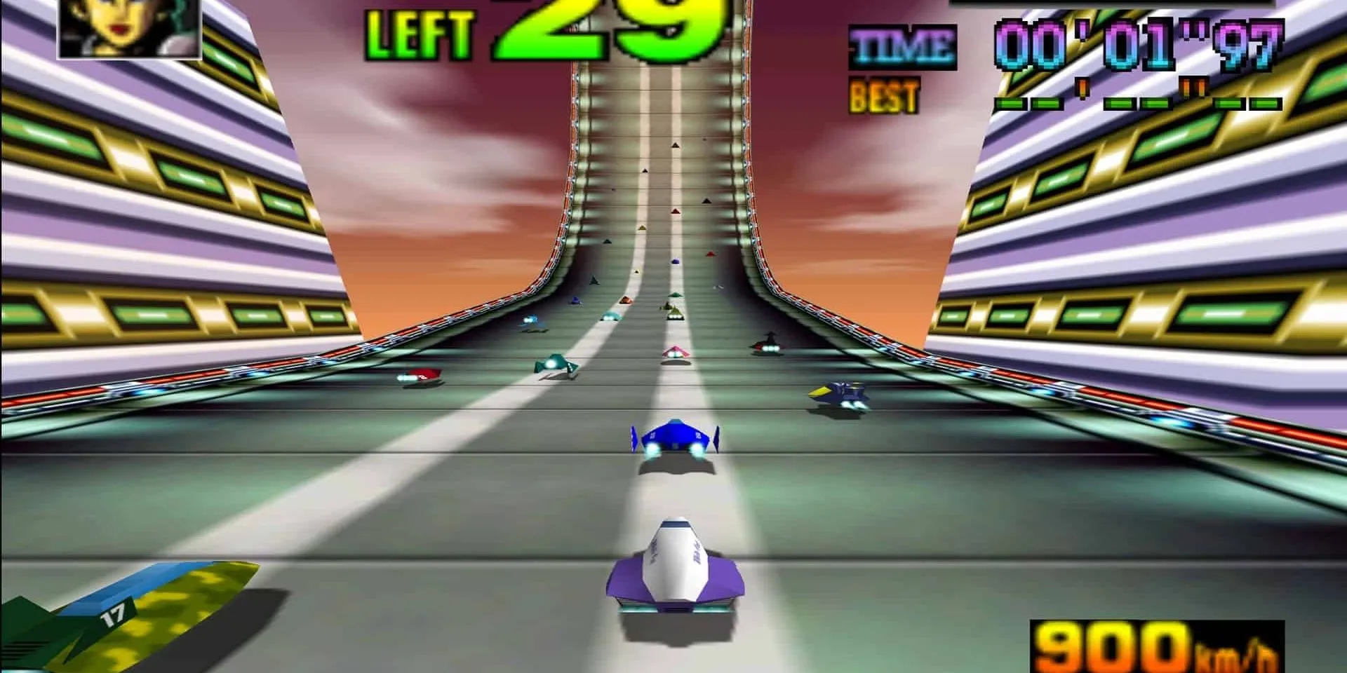 Tàu vũ trụ đua tốc độ cao trên đường đua F-Zero X