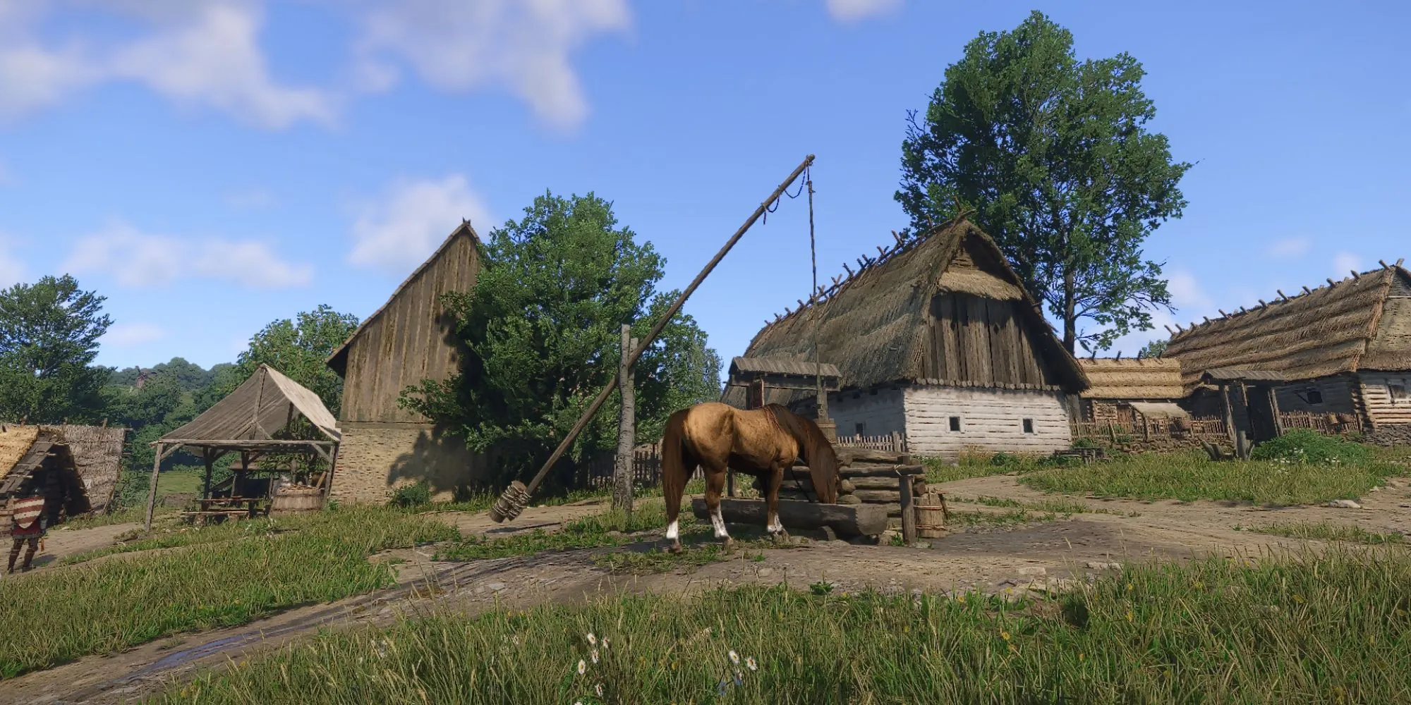 Thị trấn Pschitoky yên bình trong vùng Kuttenberg của game Kingdom Come Deliverance 2