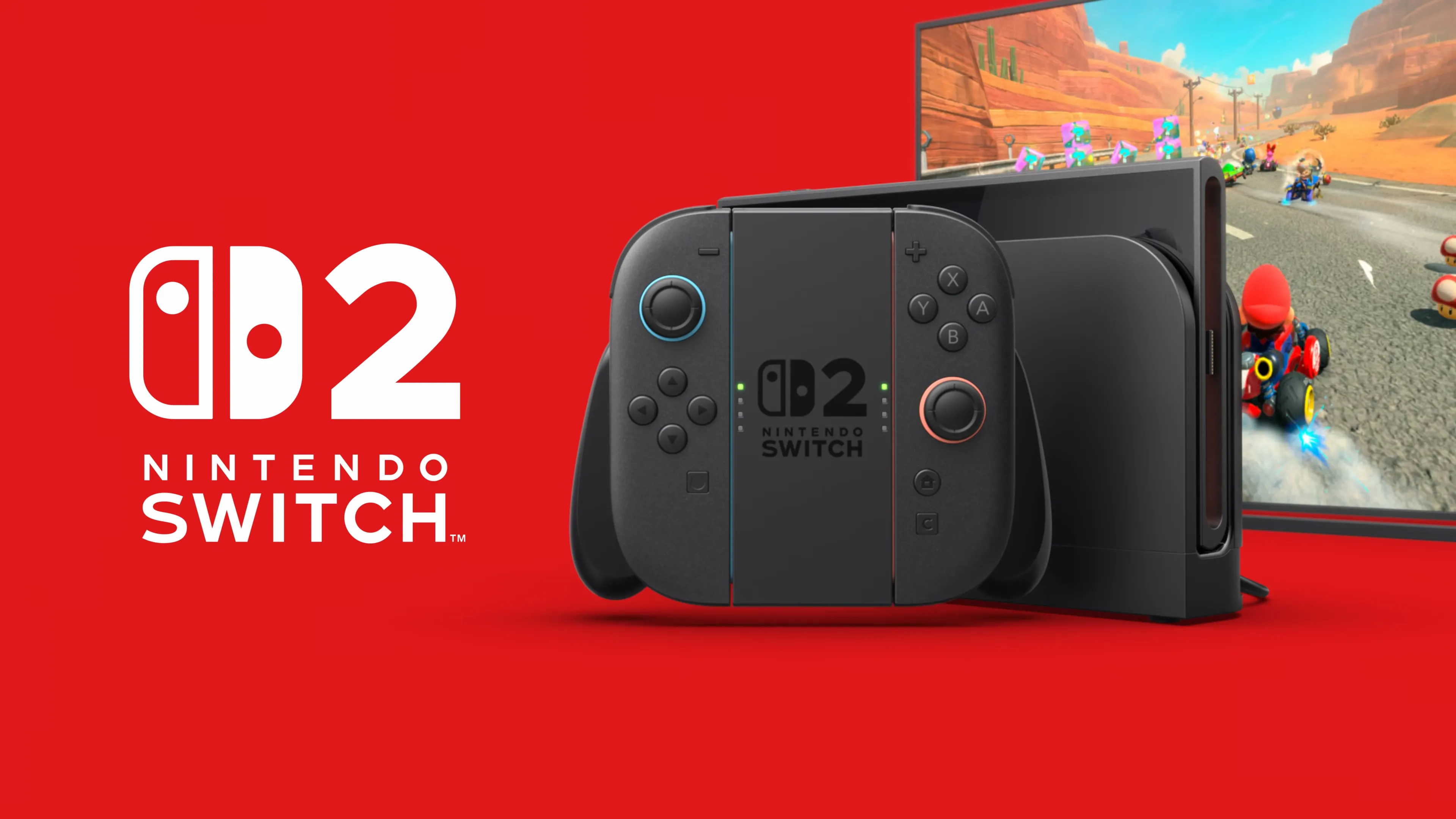 Thiết bị Nintendo Switch 2 cùng với hộp game Mario Kart World, tượng trưng cho các gói bundle