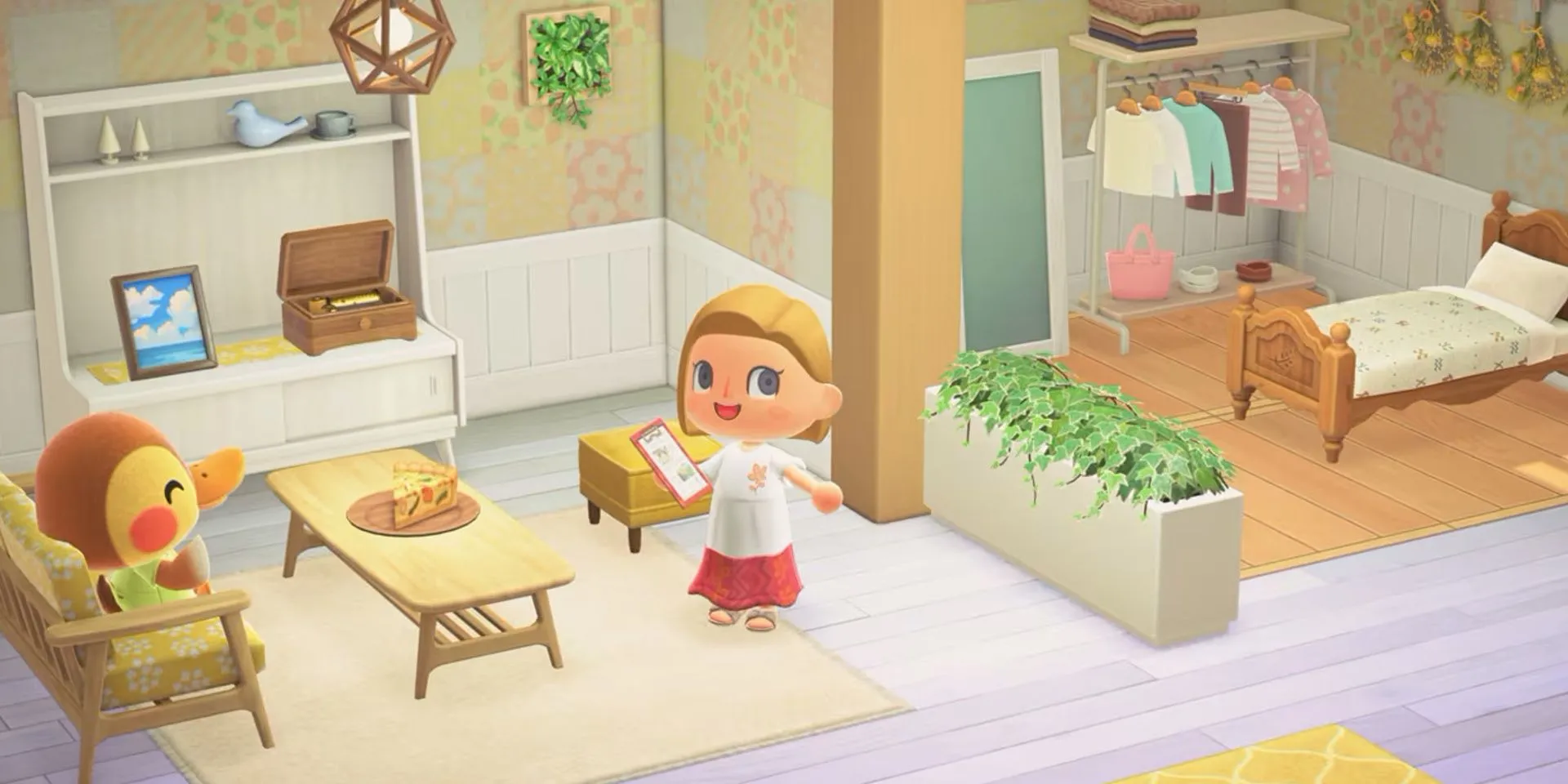 Thiết kế phòng khách ấm cúng trong Animal Crossing New Horizons
