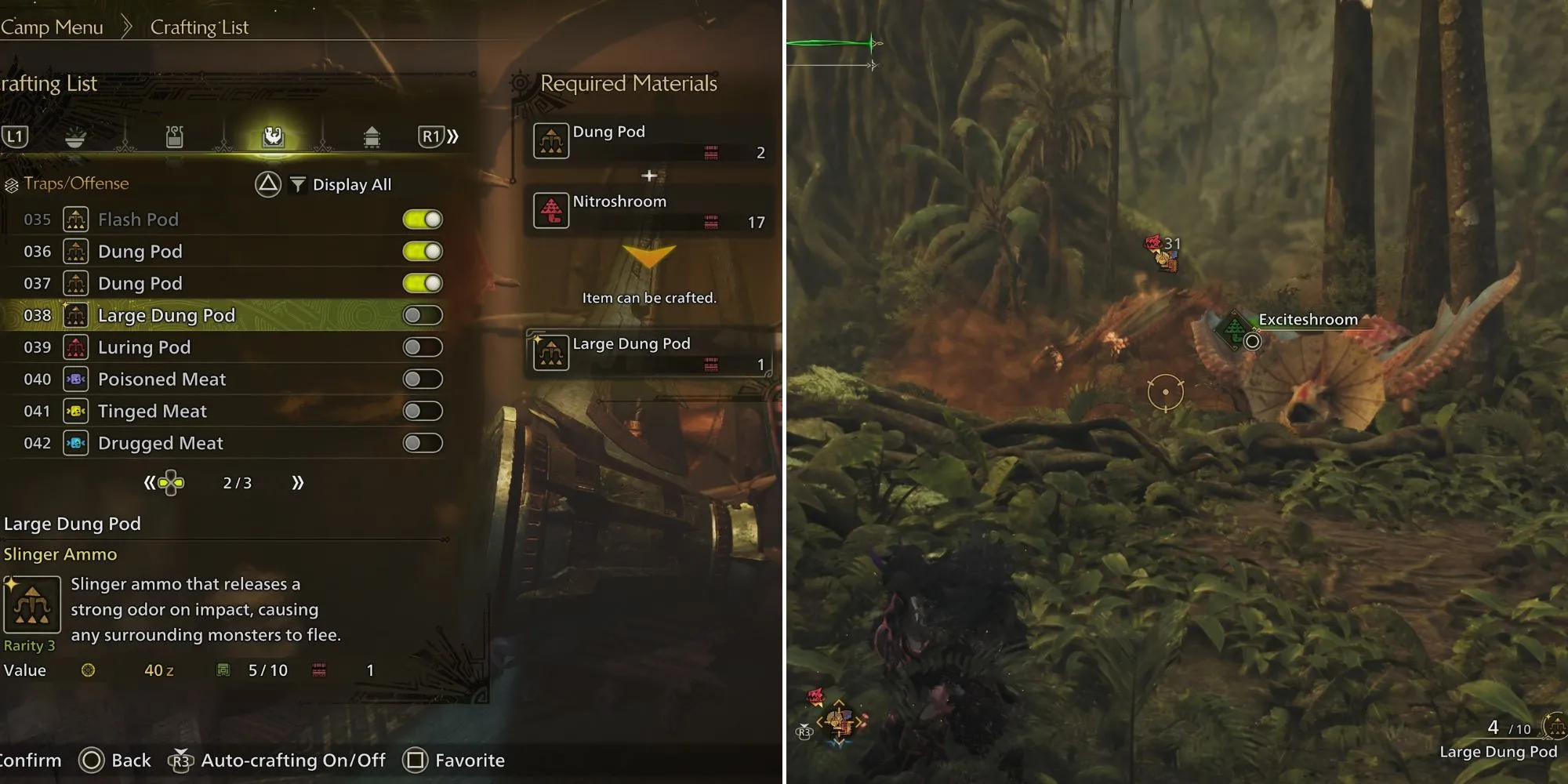 Thợ săn Monster Hunter Wilds dụ quái vật không mong muốn ra xa