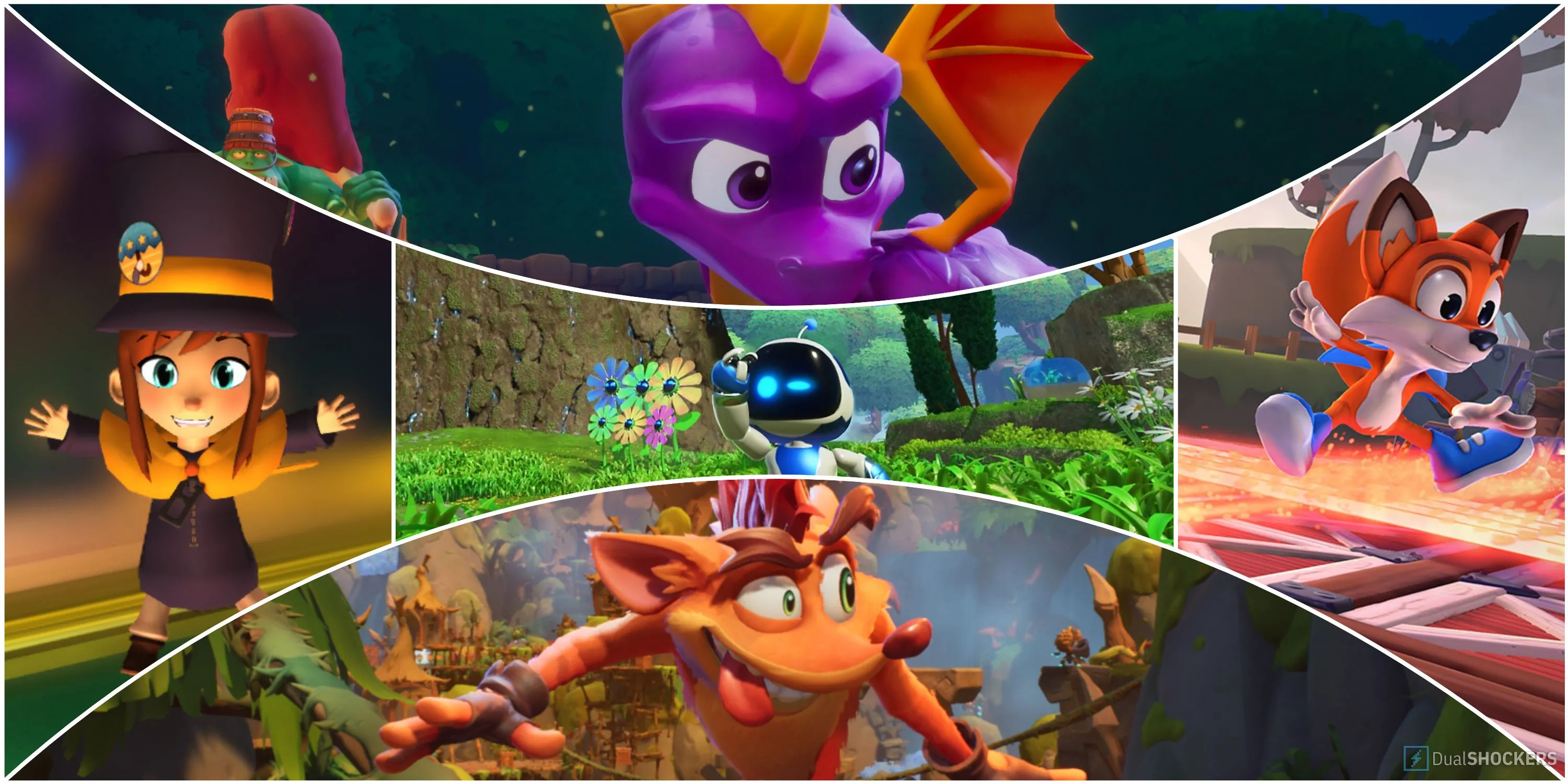 Tổng hợp các tựa game platformer tương tự Astro Bot như Spyro và Crash Bandicoot