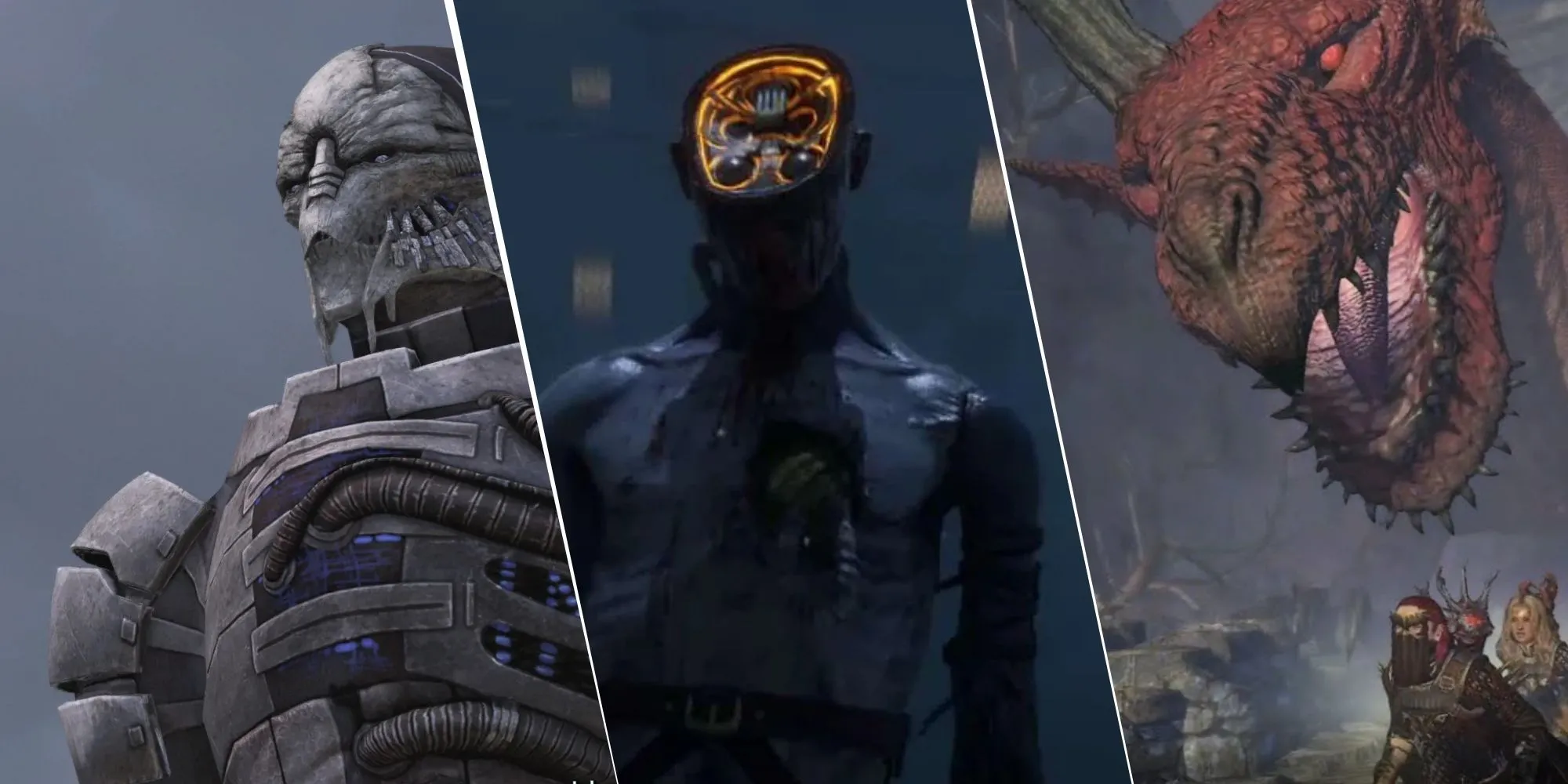 Tổng hợp hình ảnh các game có boss khổng lồ dễ đánh như Mass Effect, Lies of P, Dragon