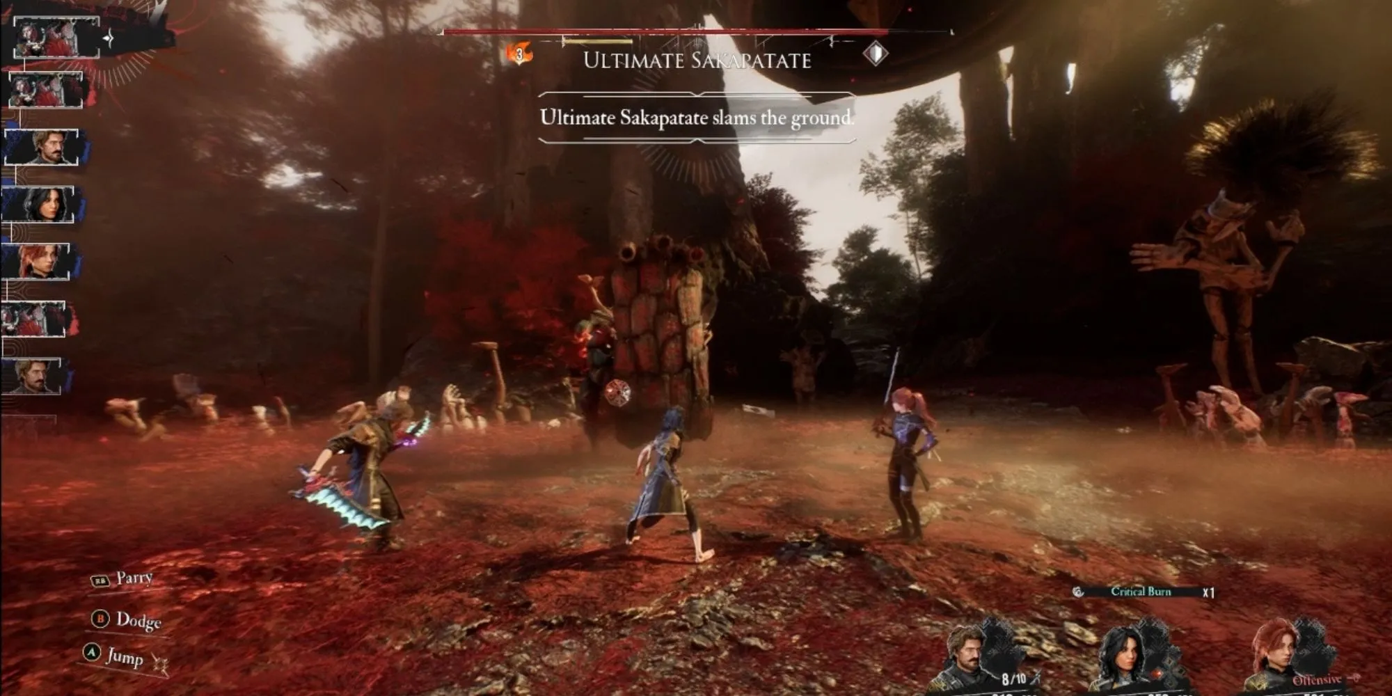 Tổng quan các đòn tấn công của boss Ultimate Sakapatate trong giai đoạn 1