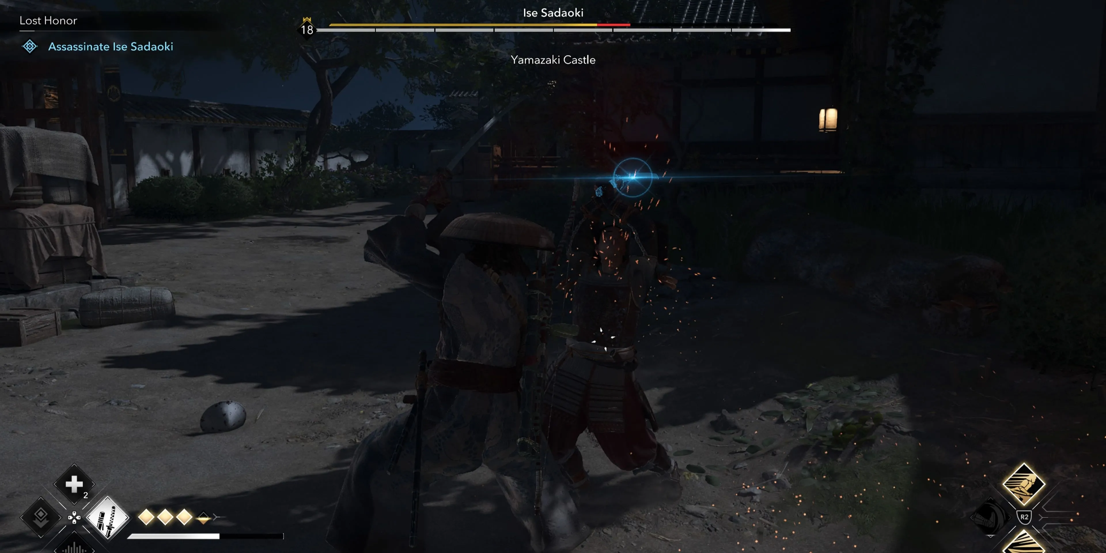 Trận đấu trùm với Ise Sadaoki trong Assassin's Creed Shadows