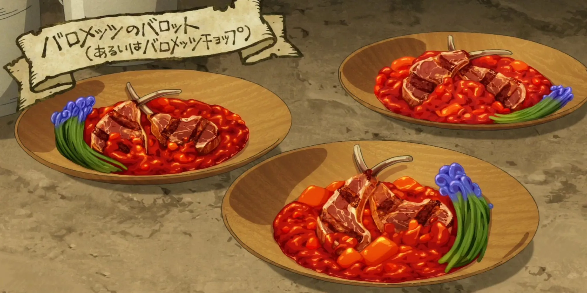 Trứng lộn Barometz do Senshi chế biến cho Izutsumi trong anime Delicious in Dungeon